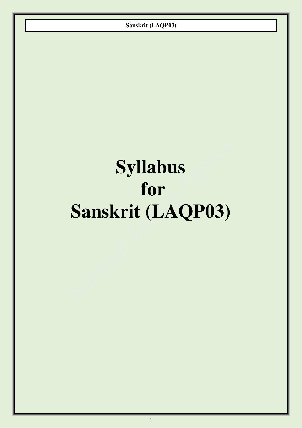 CUET PG Languages Syllabus - Page 6