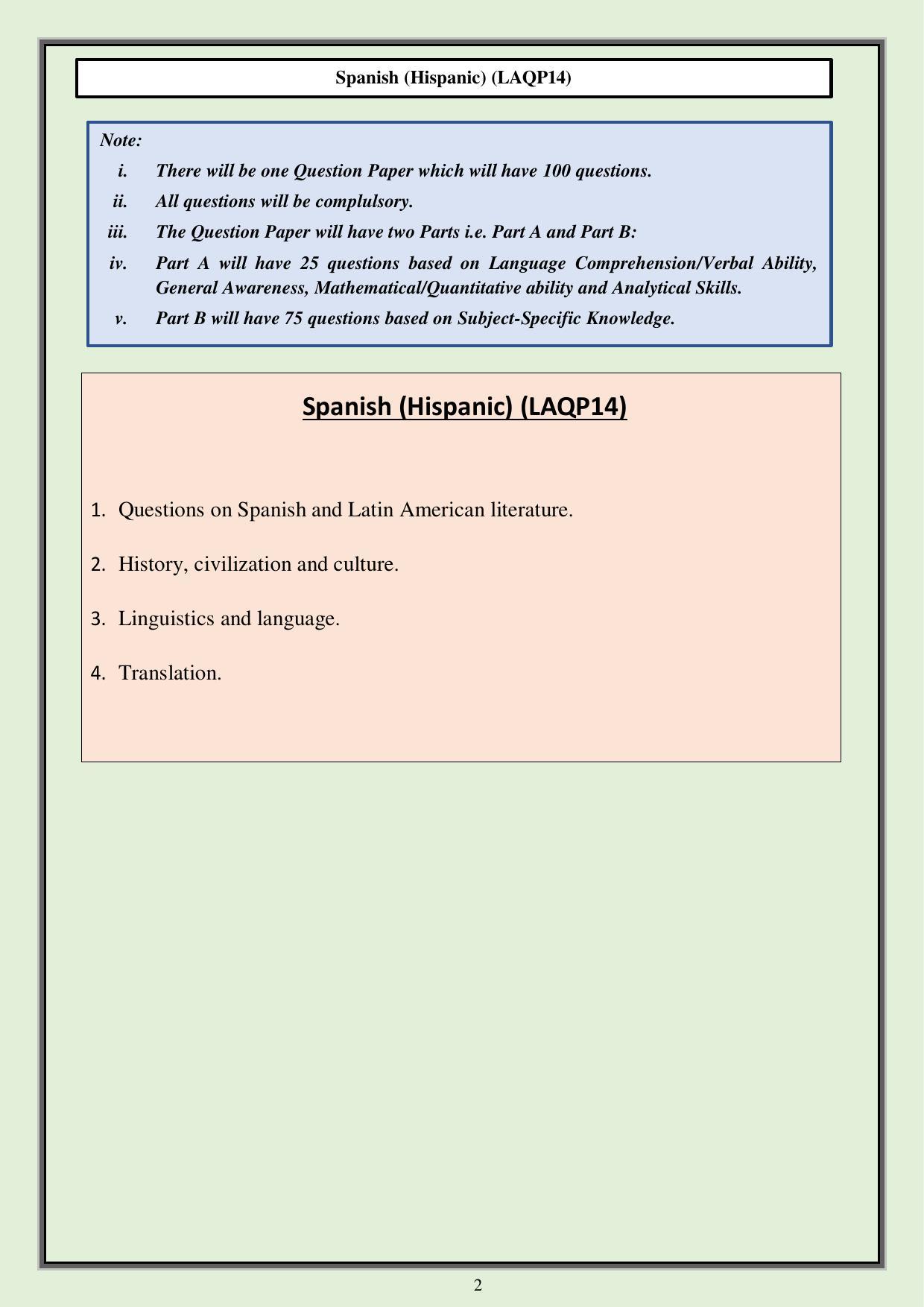 CUET PG Languages Syllabus - Page 30