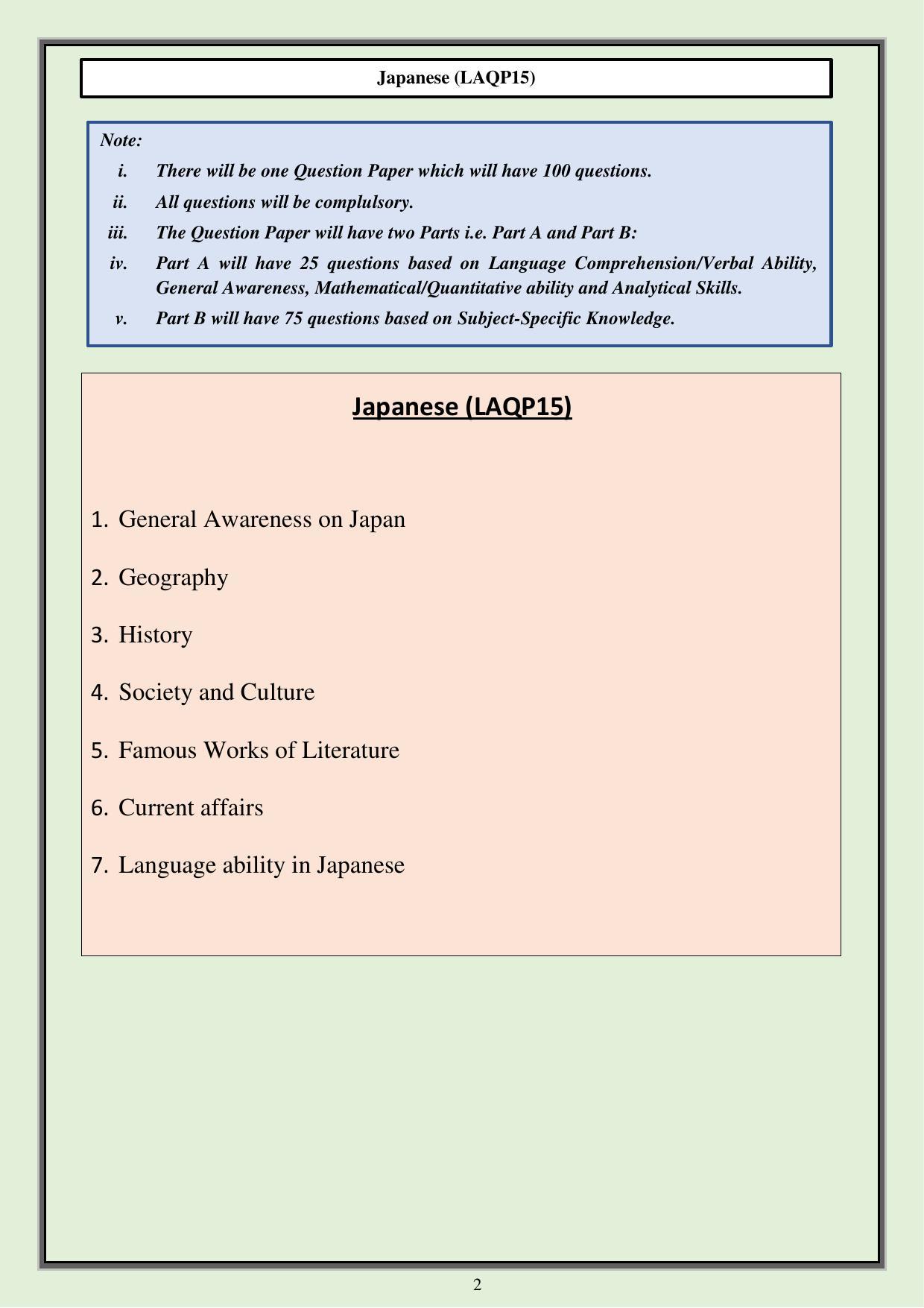 CUET PG Languages Syllabus - Page 32