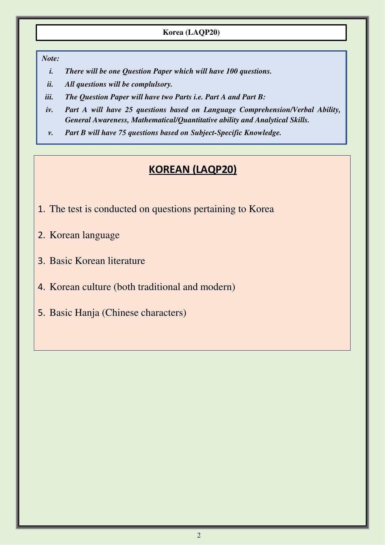 CUET PG Languages Syllabus - Page 45