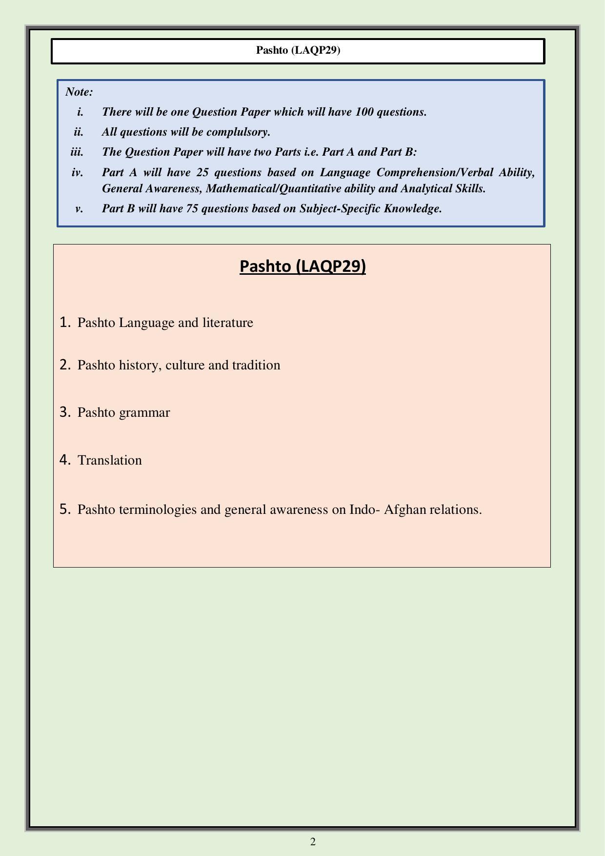 CUET PG Languages Syllabus - Page 65