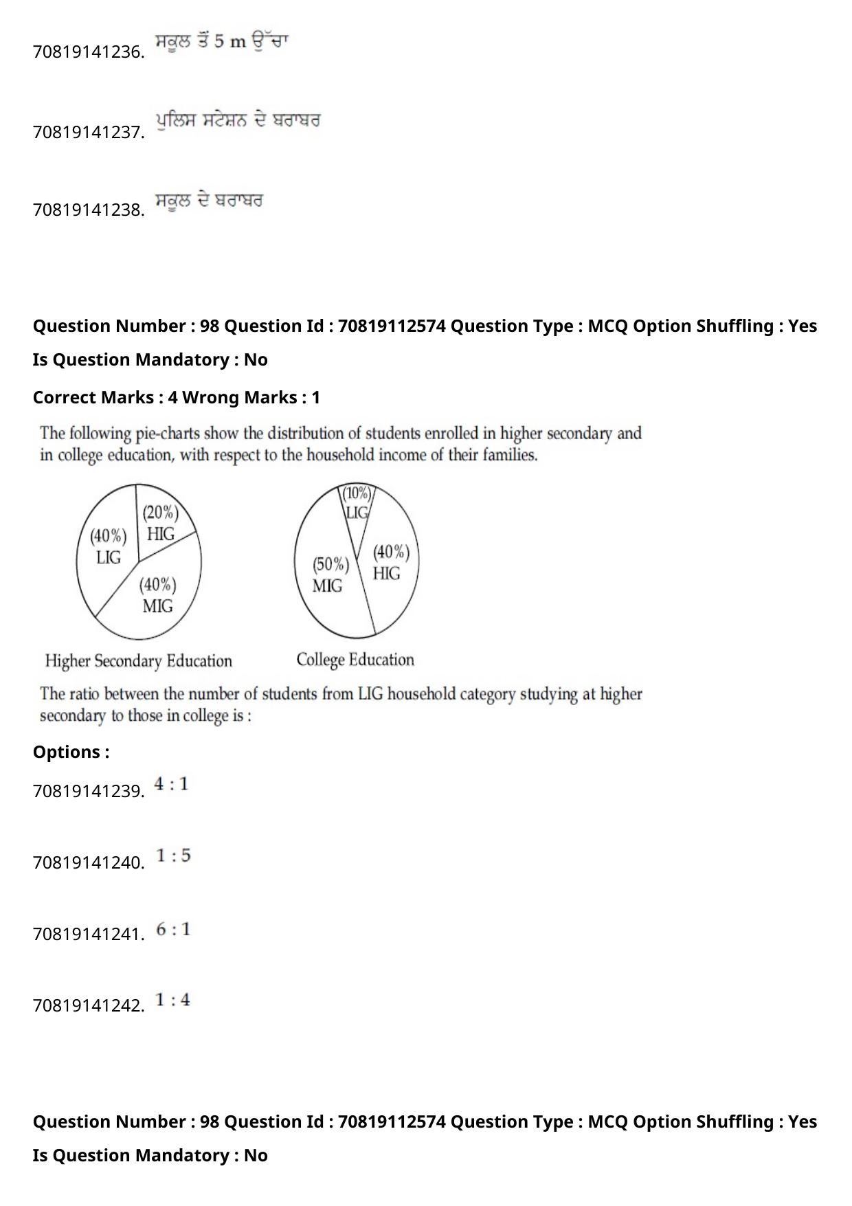 JEE Mains 2021: B Planning Punjabi (Shift 2) 23-02-2021 Question Paper - Page 132