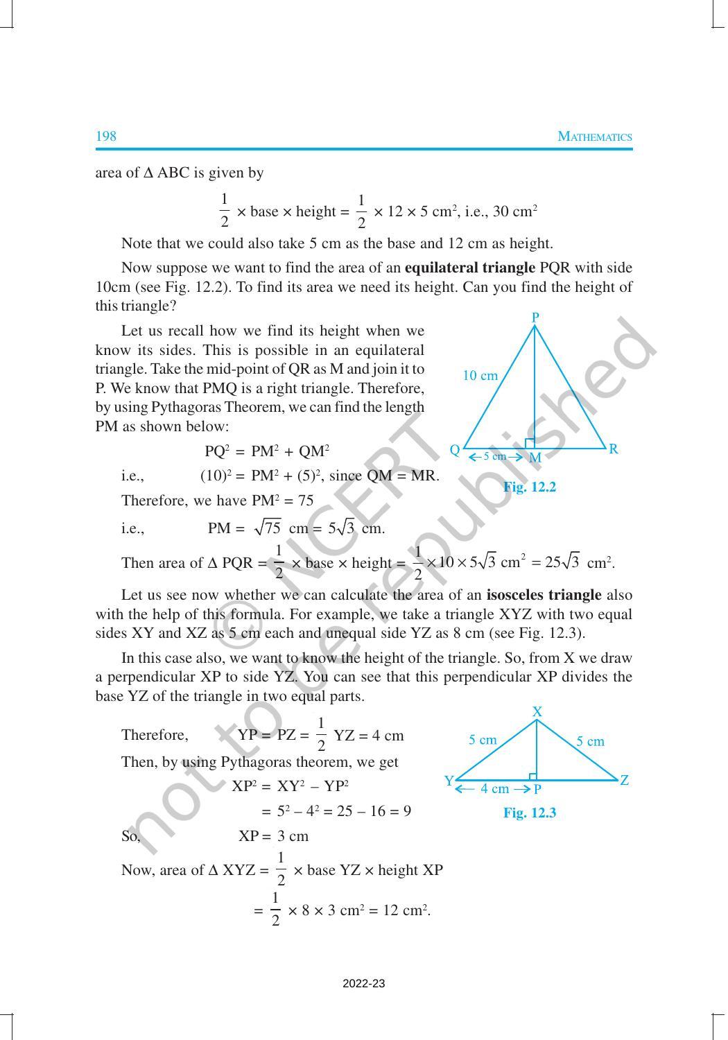 NCERT Book for Class 9 Maths Chapter 12 Heron’s Formula - Page 2