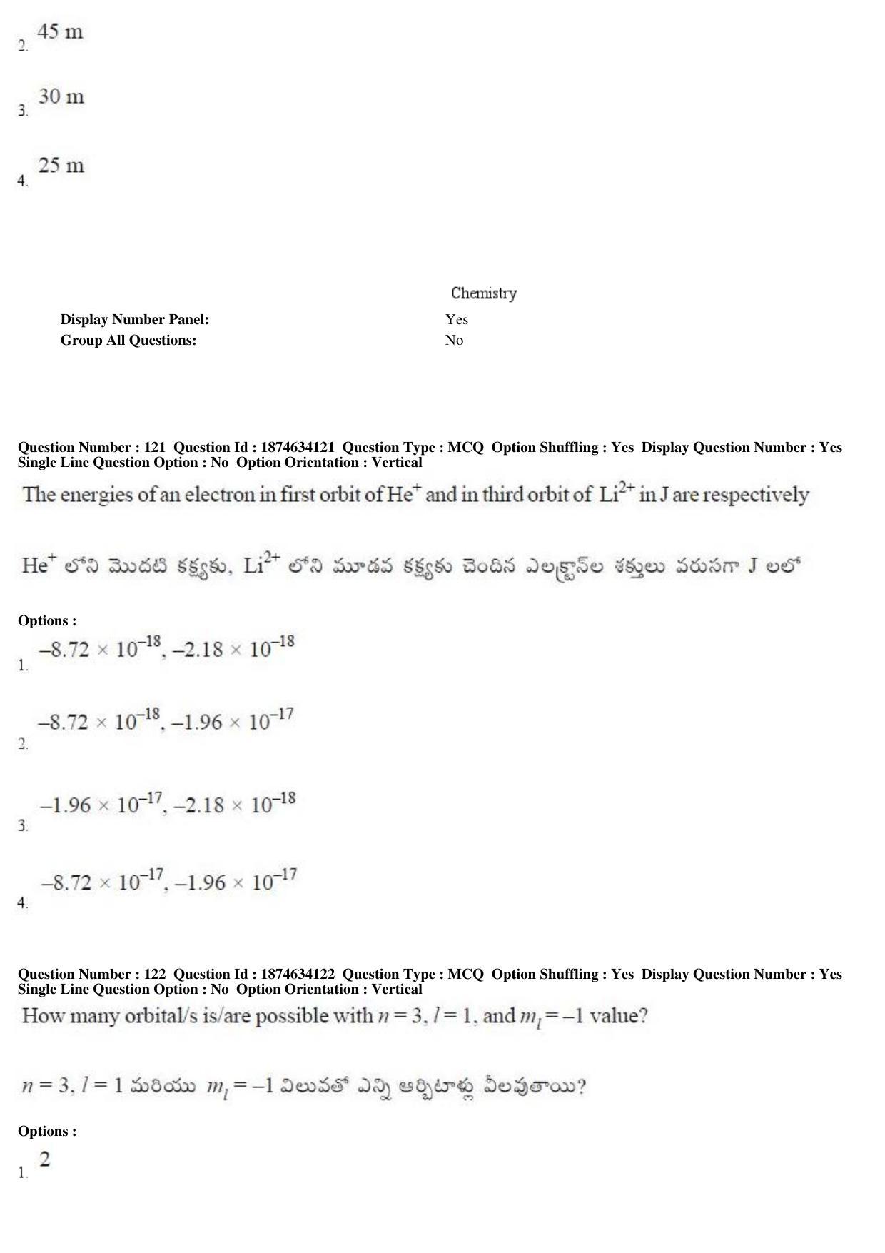 AP EAPCET 2019 - 21 April 2019 Forenoon - Master Engineering Question Paper With Preliminary Keys - Page 78