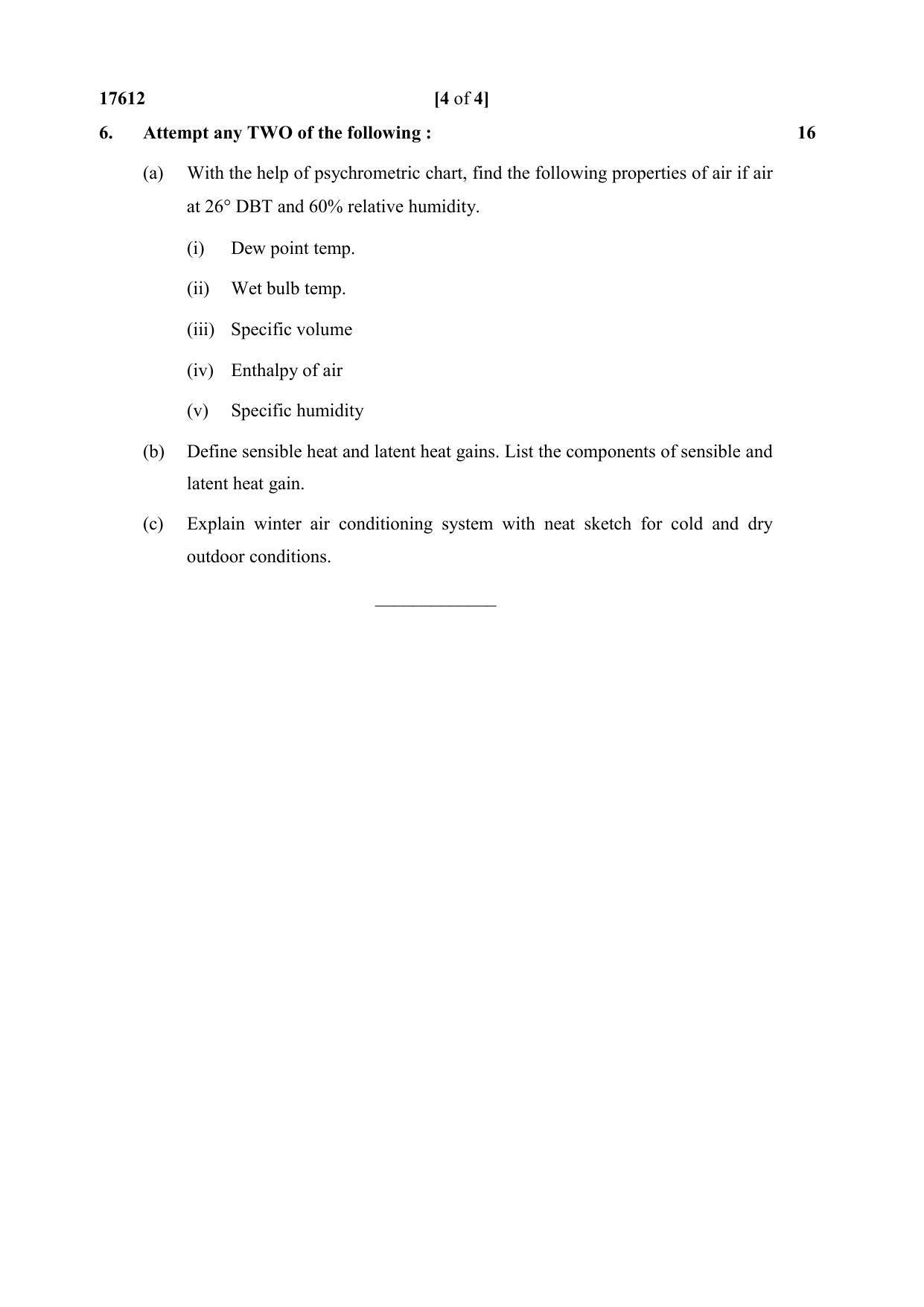 MSBTE Winter Question Paper 2019 - Refrigeration & Air Conditioning - Page 4
