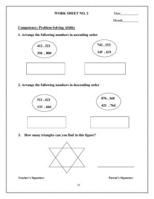 Worksheet for Class 3 Mathematics Assignment 30
