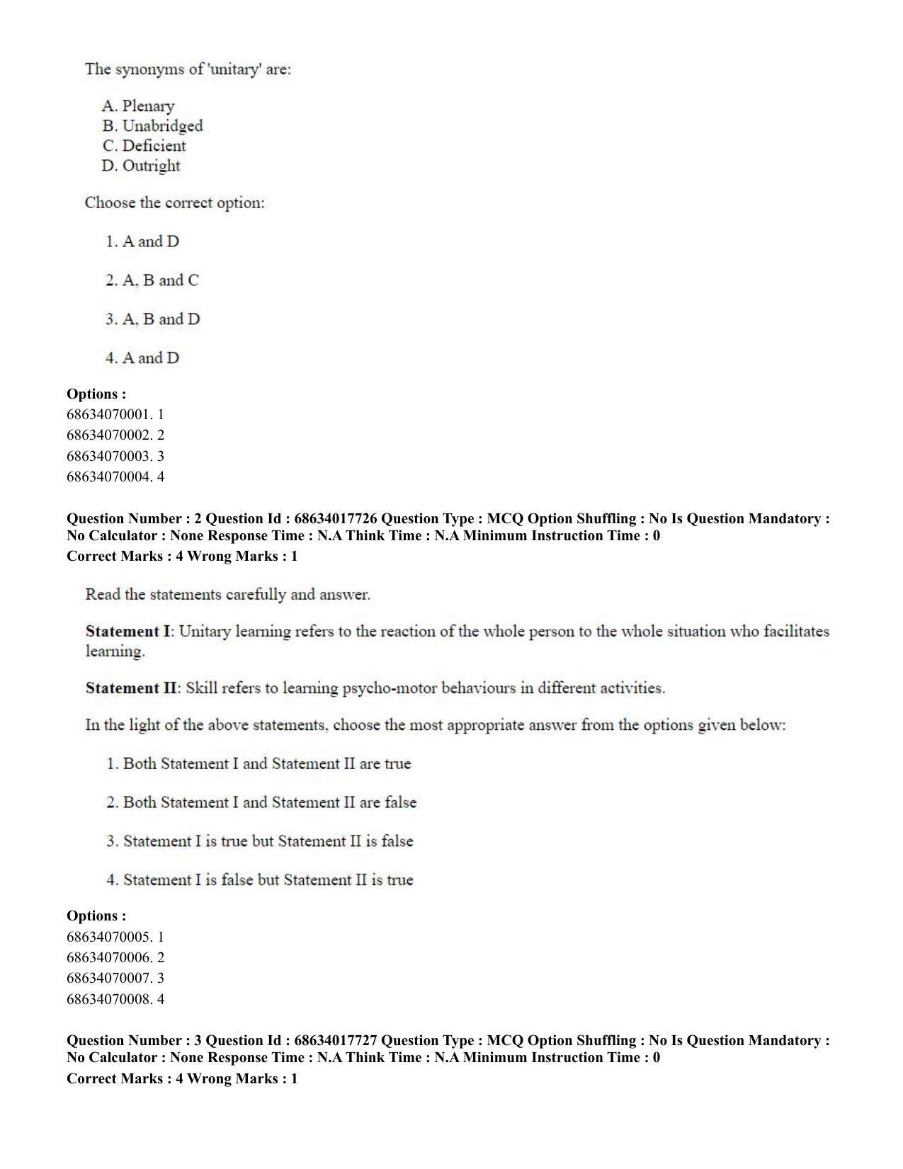 CUET PG 2023: COQP02 – Applied Geography and Geoinformatics(ENG) - Shift 3 (13-06-2023) Question Paper - Page 3