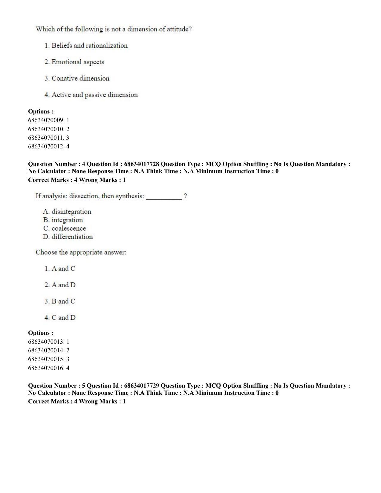 CUET PG 2023: COQP02 – Applied Geography and Geoinformatics(ENG) - Shift 3 (13-06-2023) Question Paper - Page 4