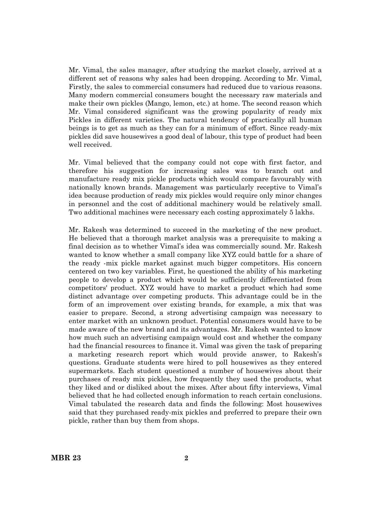 TANCET 2023 MBA Question Paper - Page 3