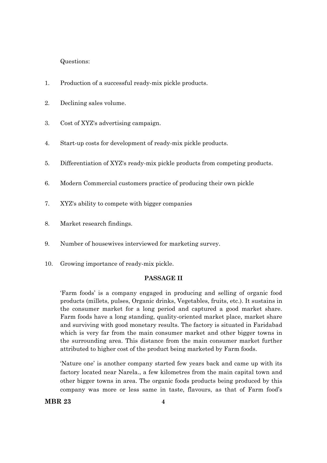 TANCET 2023 MBA Question Paper - Page 5