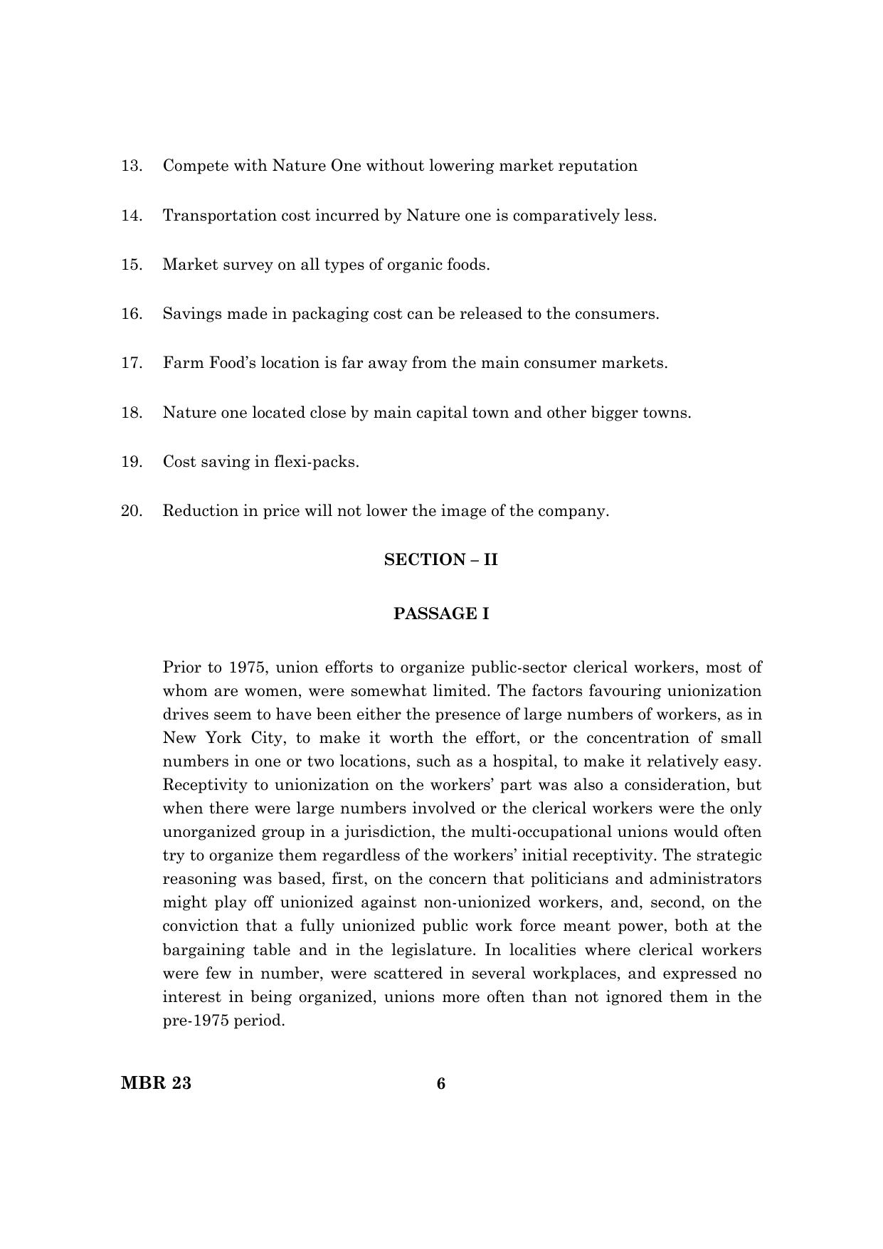 TANCET 2023 MBA Question Paper - Page 7