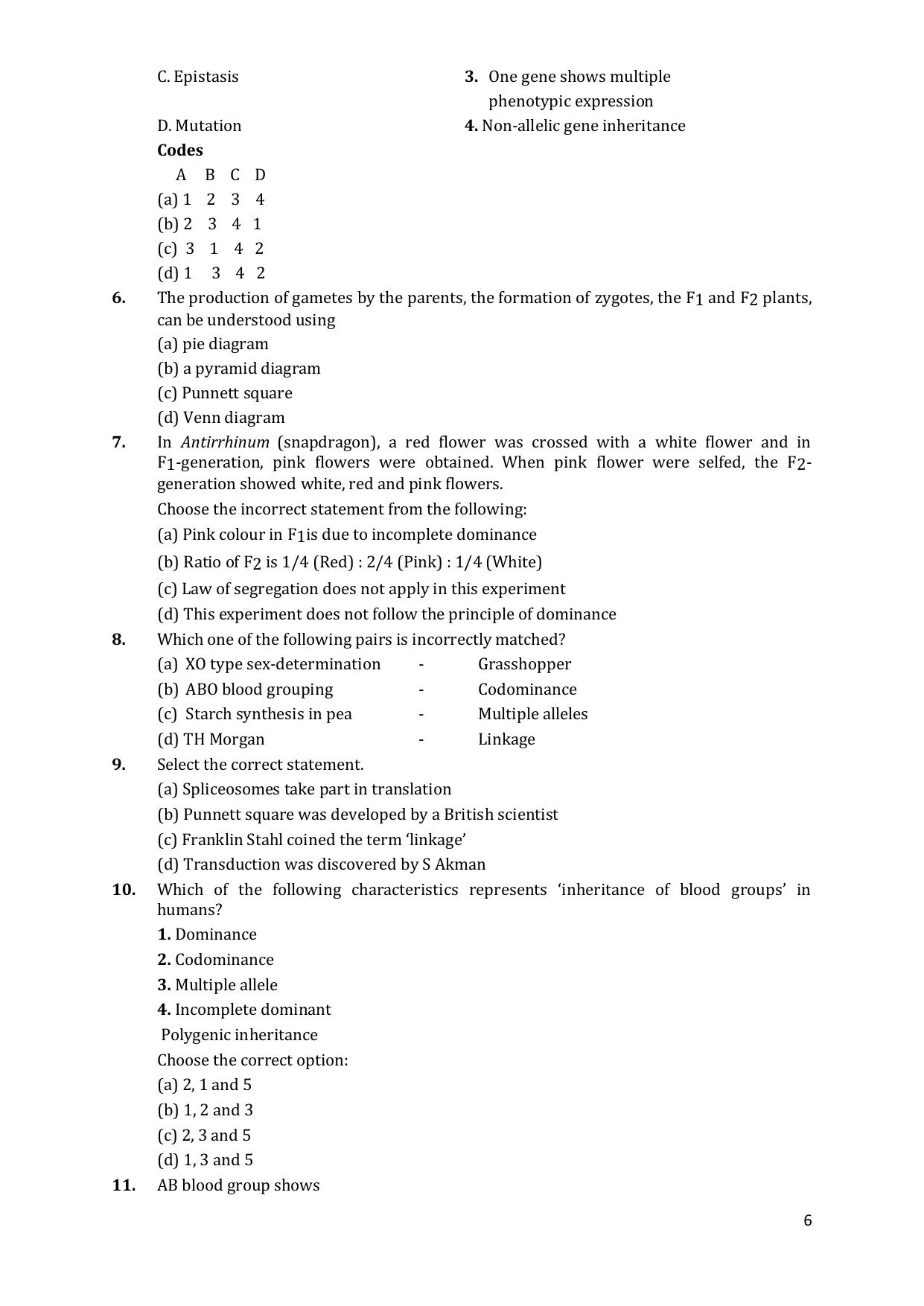 CHSE Odisha Class 12 Botany (1ST PHASE) Question Bank - Page 6