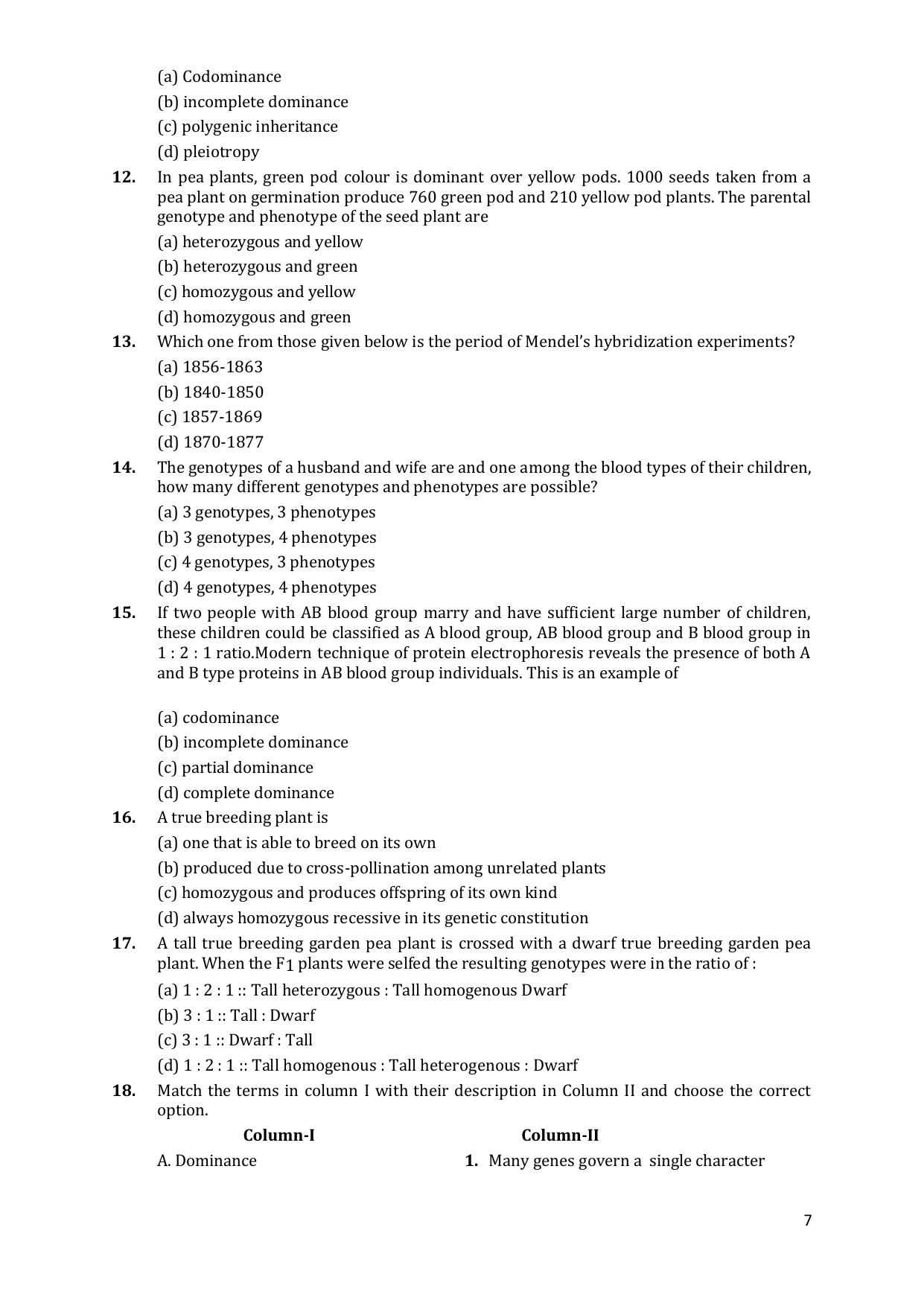 CHSE Odisha Class 12 Botany (1ST PHASE) Question Bank - Page 7