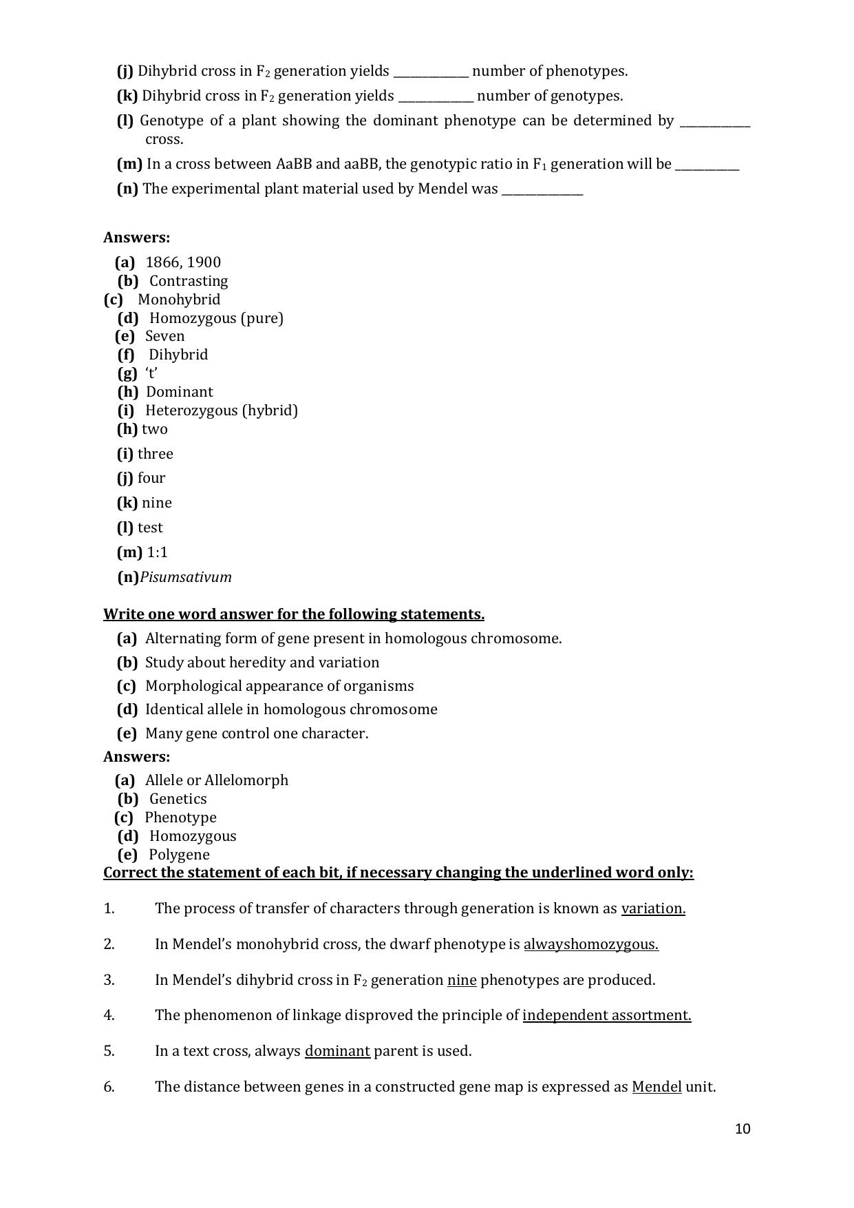 CHSE Odisha Class 12 Botany (1ST PHASE) Question Bank - Page 10