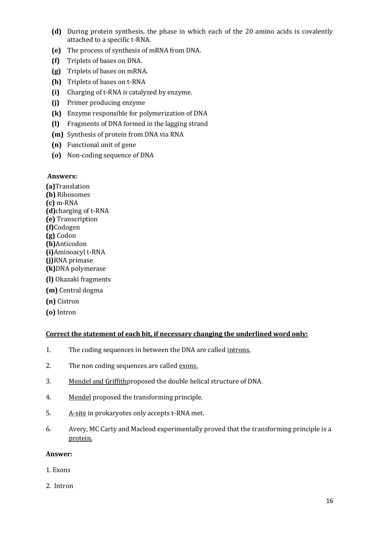 CHSE Odisha Class 12 Botany (1ST PHASE) Question Bank - Page 16