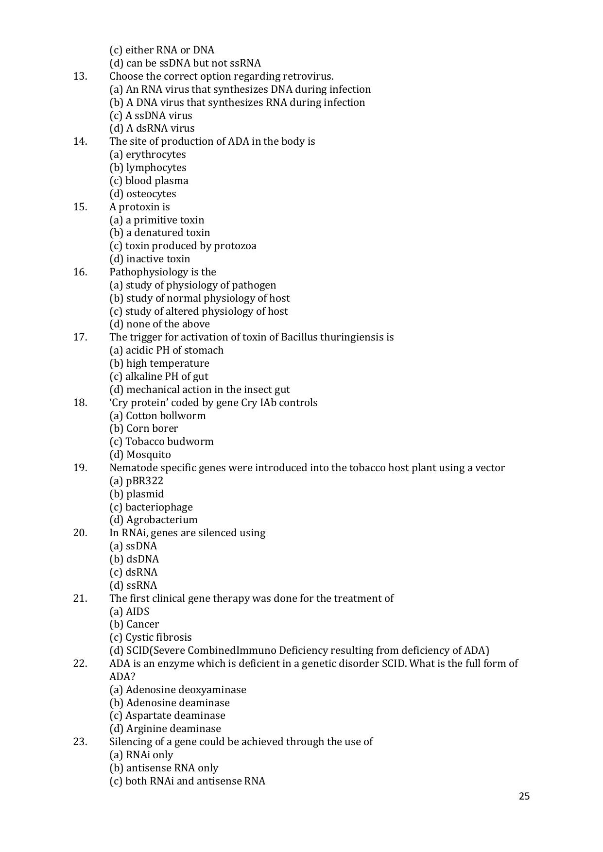 CHSE Odisha Class 12 Botany (1ST PHASE) Question Bank - Page 25