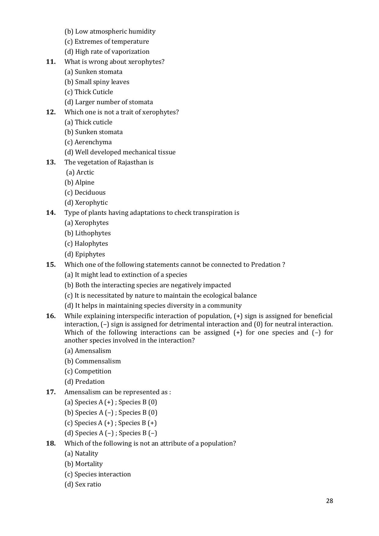 CHSE Odisha Class 12 Botany (1ST PHASE) Question Bank - Page 28