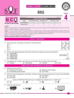 SOF NCO 2024 Class 4 Sample Paper