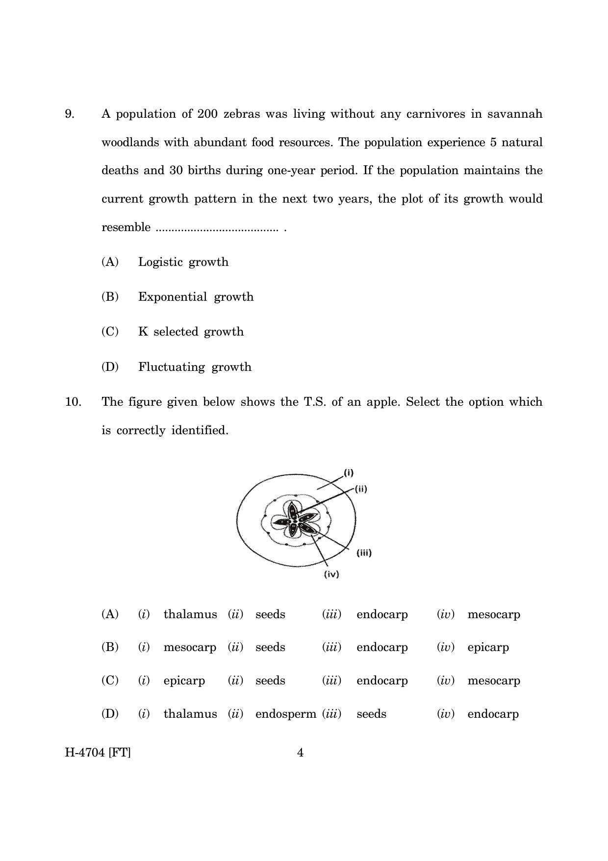 Goa Board Class 12 Biology (November 2022) Question Paper - Page 4