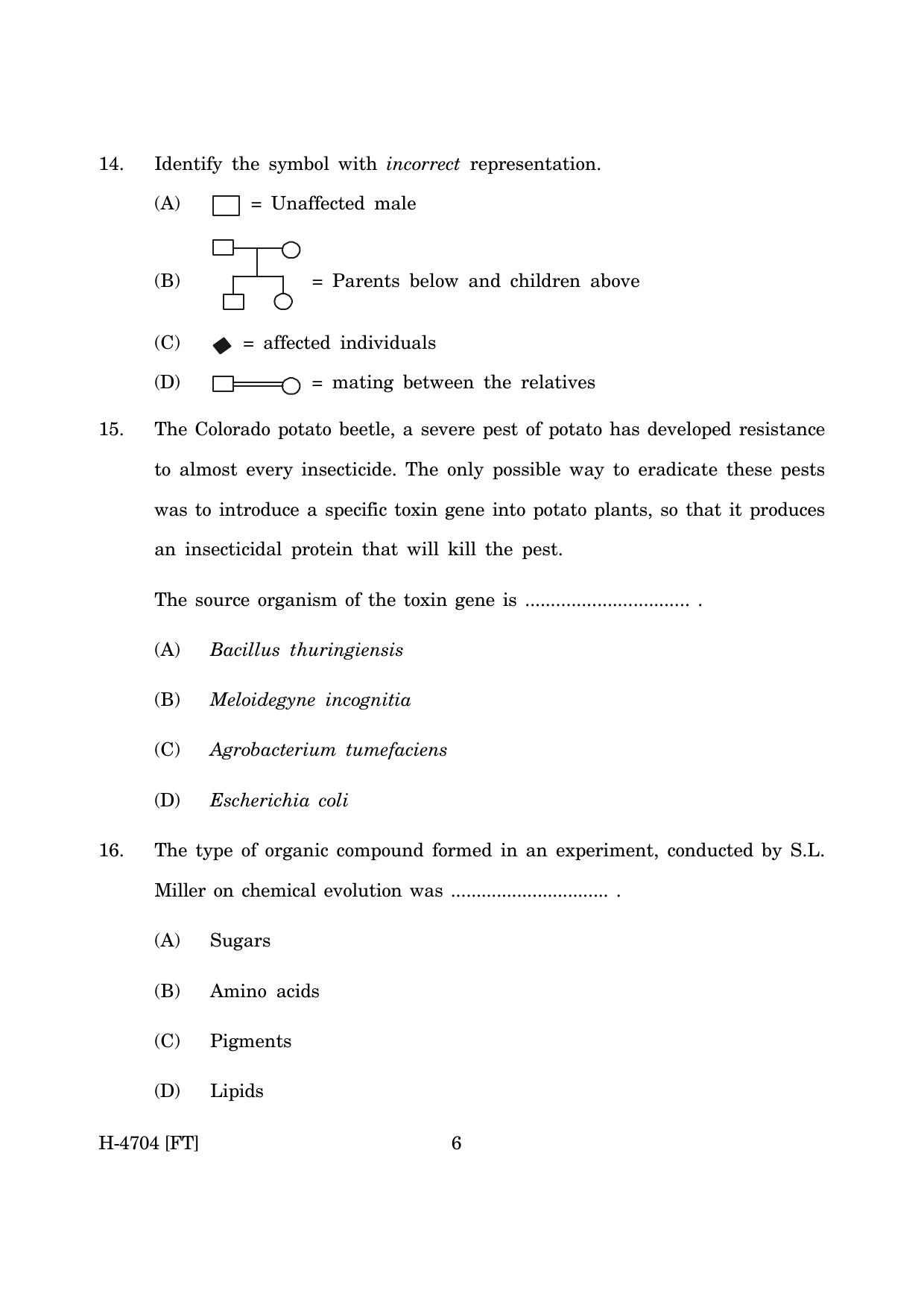 Goa Board Class 12 Biology (November 2022) Question Paper - Page 6
