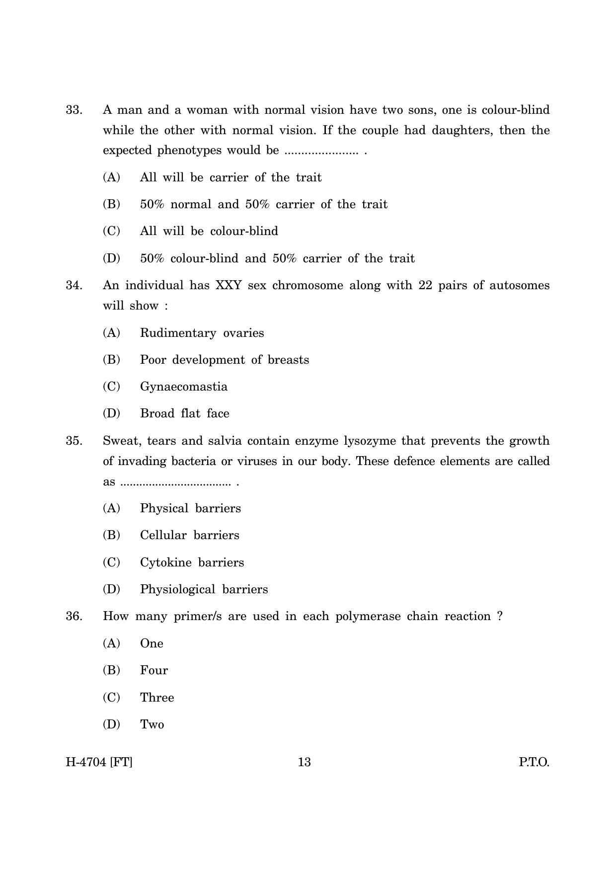 Goa Board Class 12 Biology (November 2022) Question Paper - Page 13