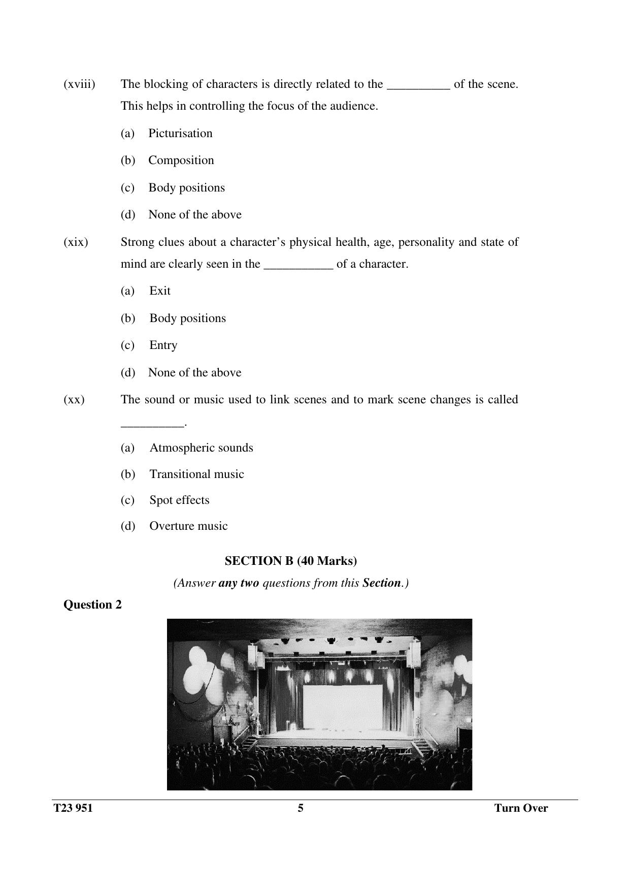 ICSE Class 10 DRAMA 2023 Question Paper - Page 5