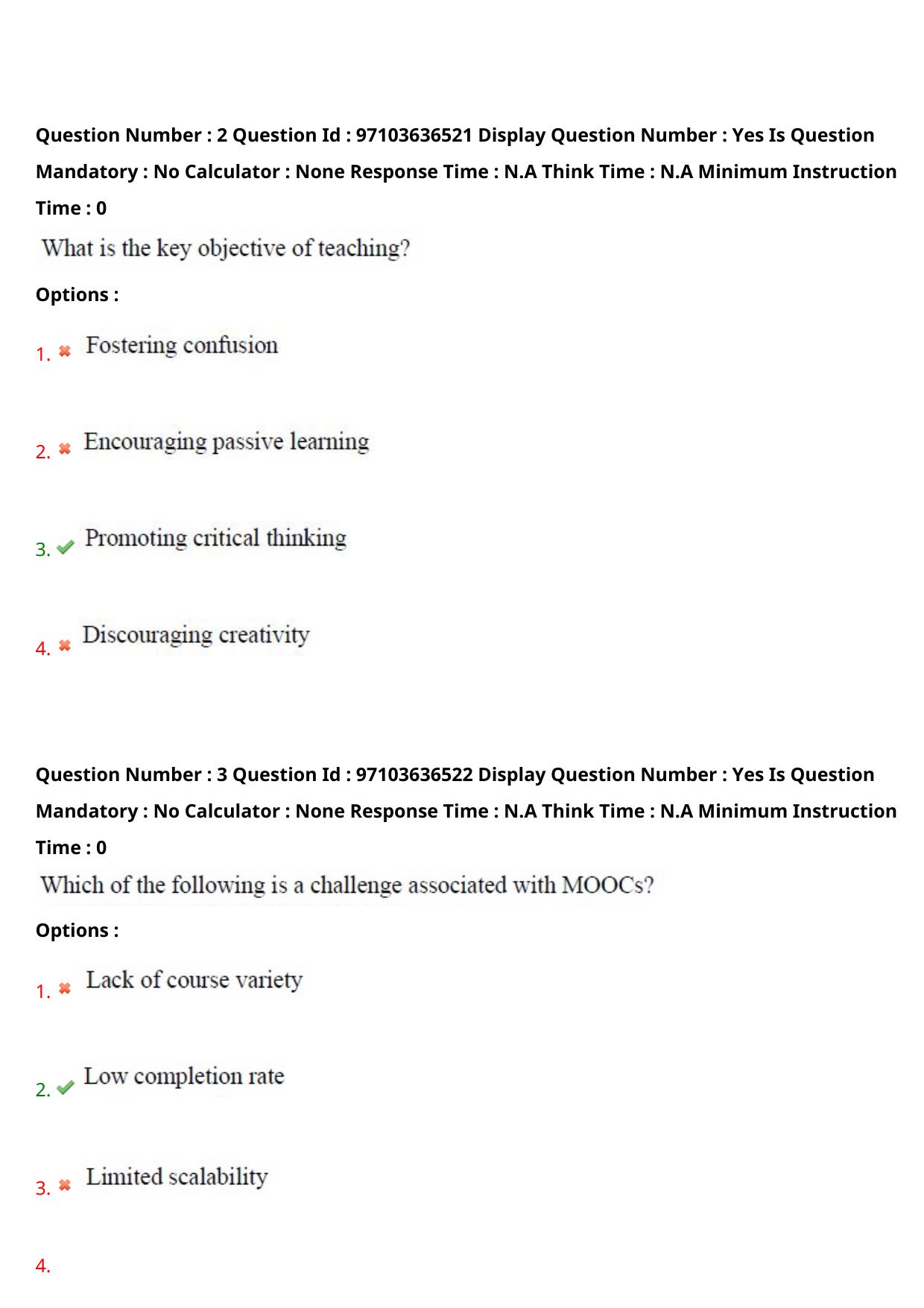 AP RCET 2024 Rural Development Question Paper (04-05-2024 (Saturday) Session-I) - Page 3