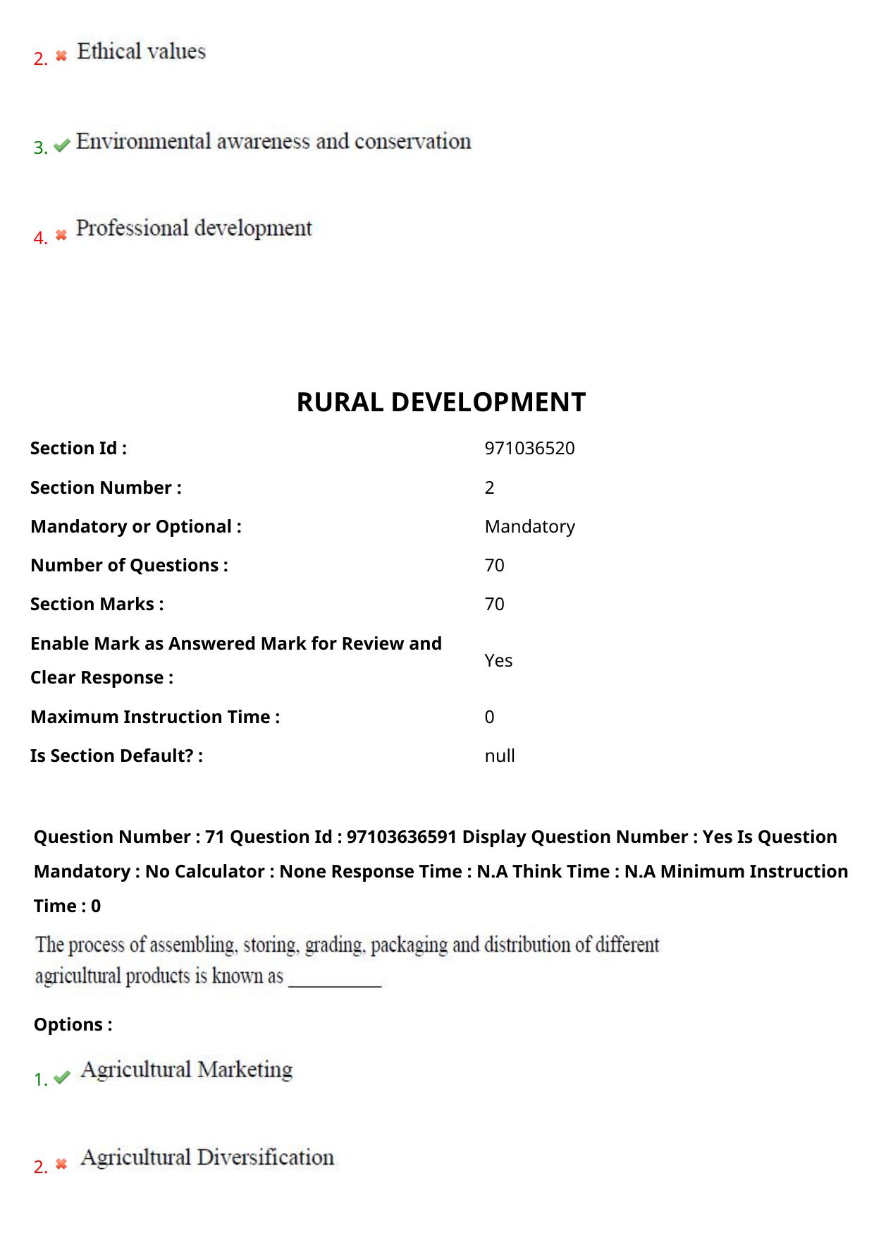 AP RCET 2024 Rural Development Question Paper (04-05-2024 (Saturday) Session-I) - Page 43