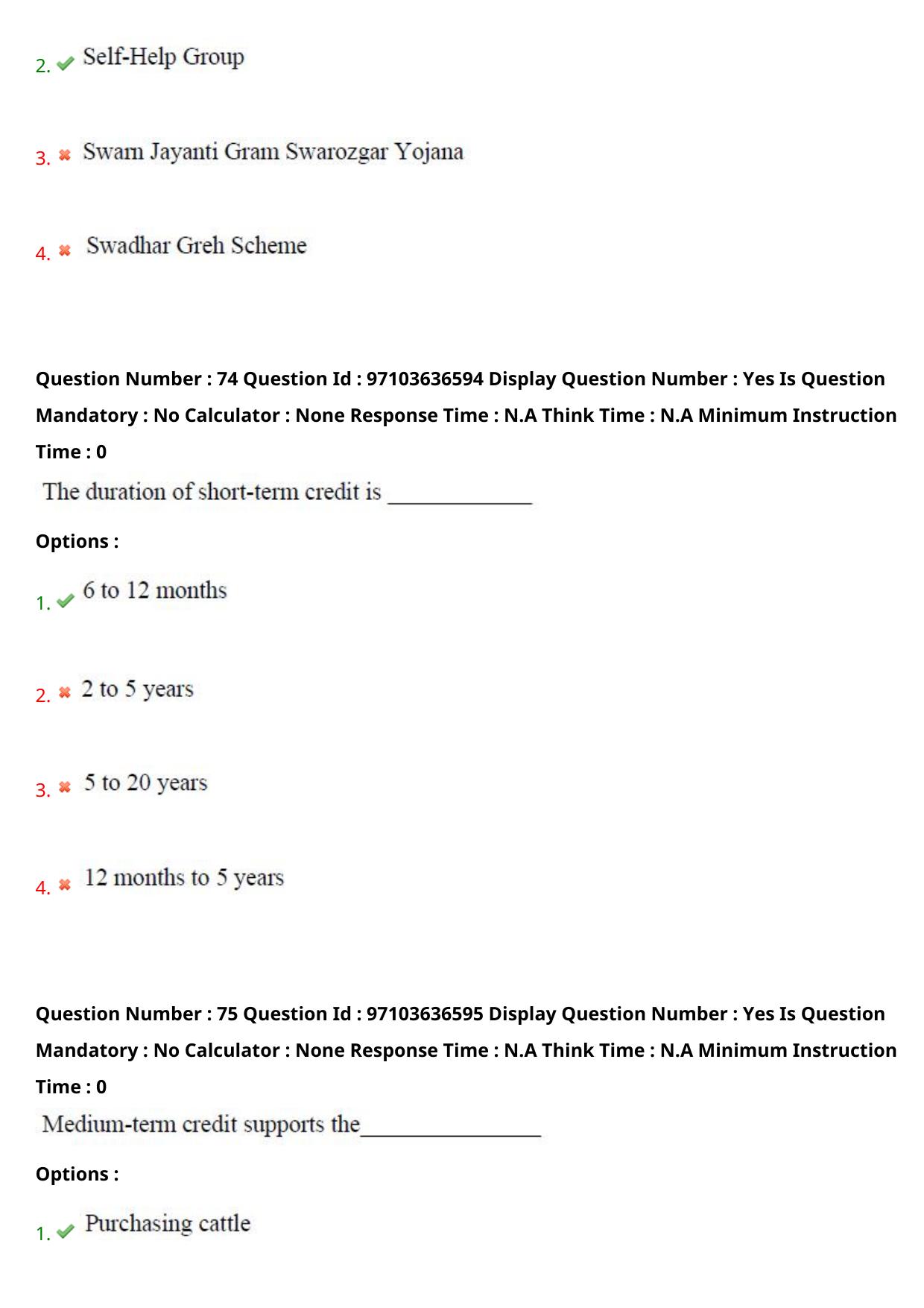 AP RCET 2024 Rural Development Question Paper (04-05-2024 (Saturday) Session-I) - Page 45