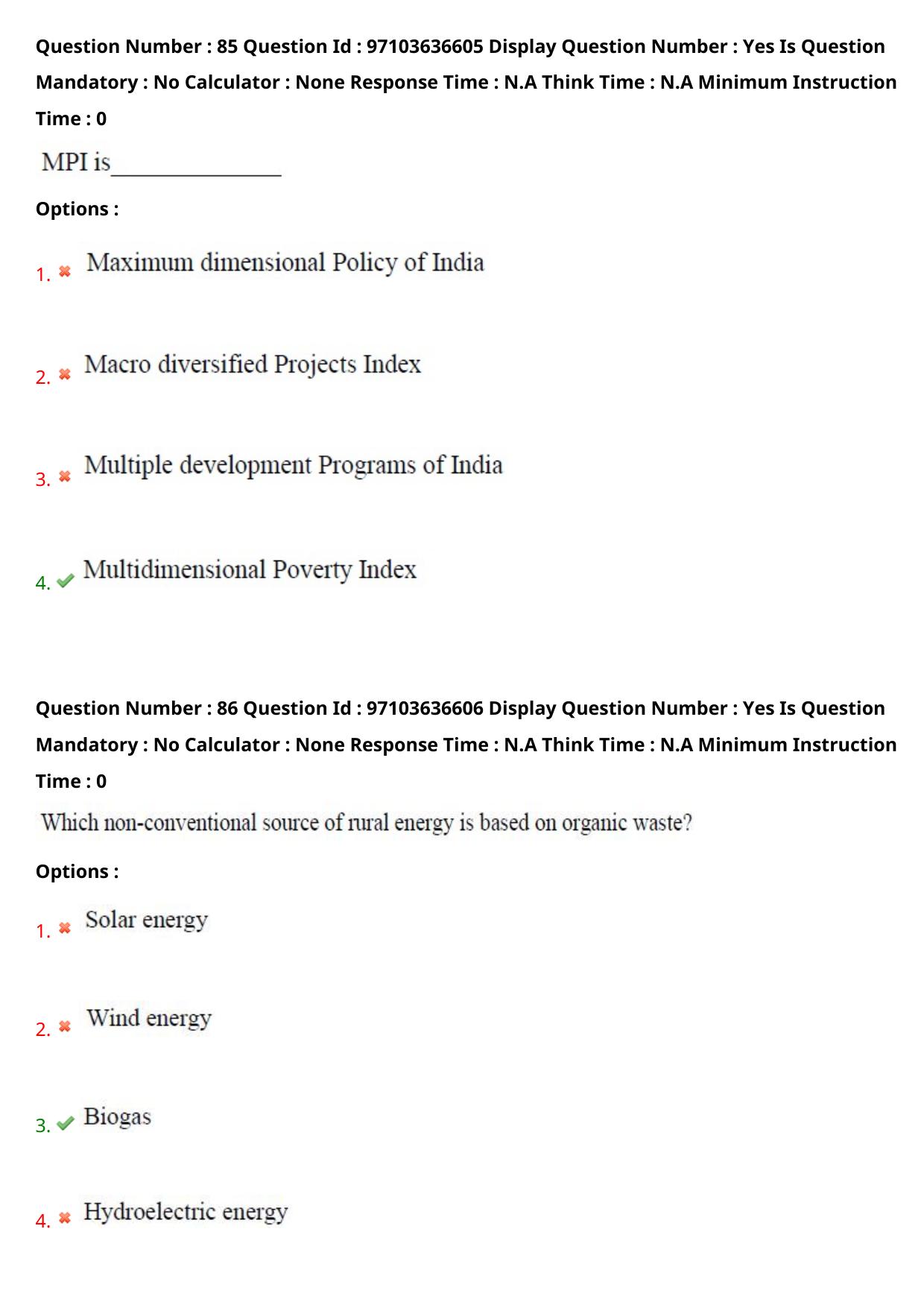 AP RCET 2024 Rural Development Question Paper (04-05-2024 (Saturday) Session-I) - Page 51