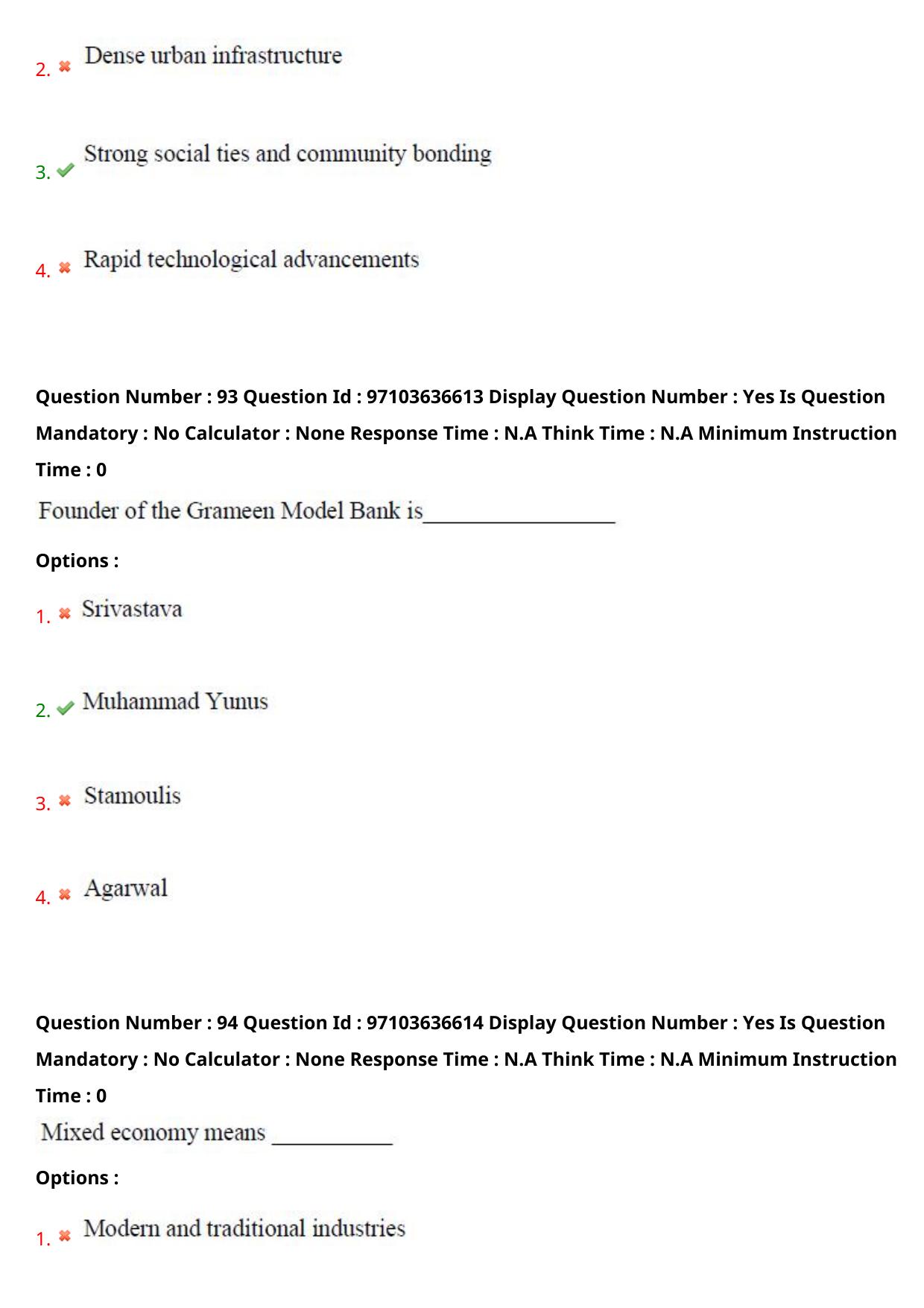 AP RCET 2024 Rural Development Question Paper (04-05-2024 (Saturday) Session-I) - Page 55