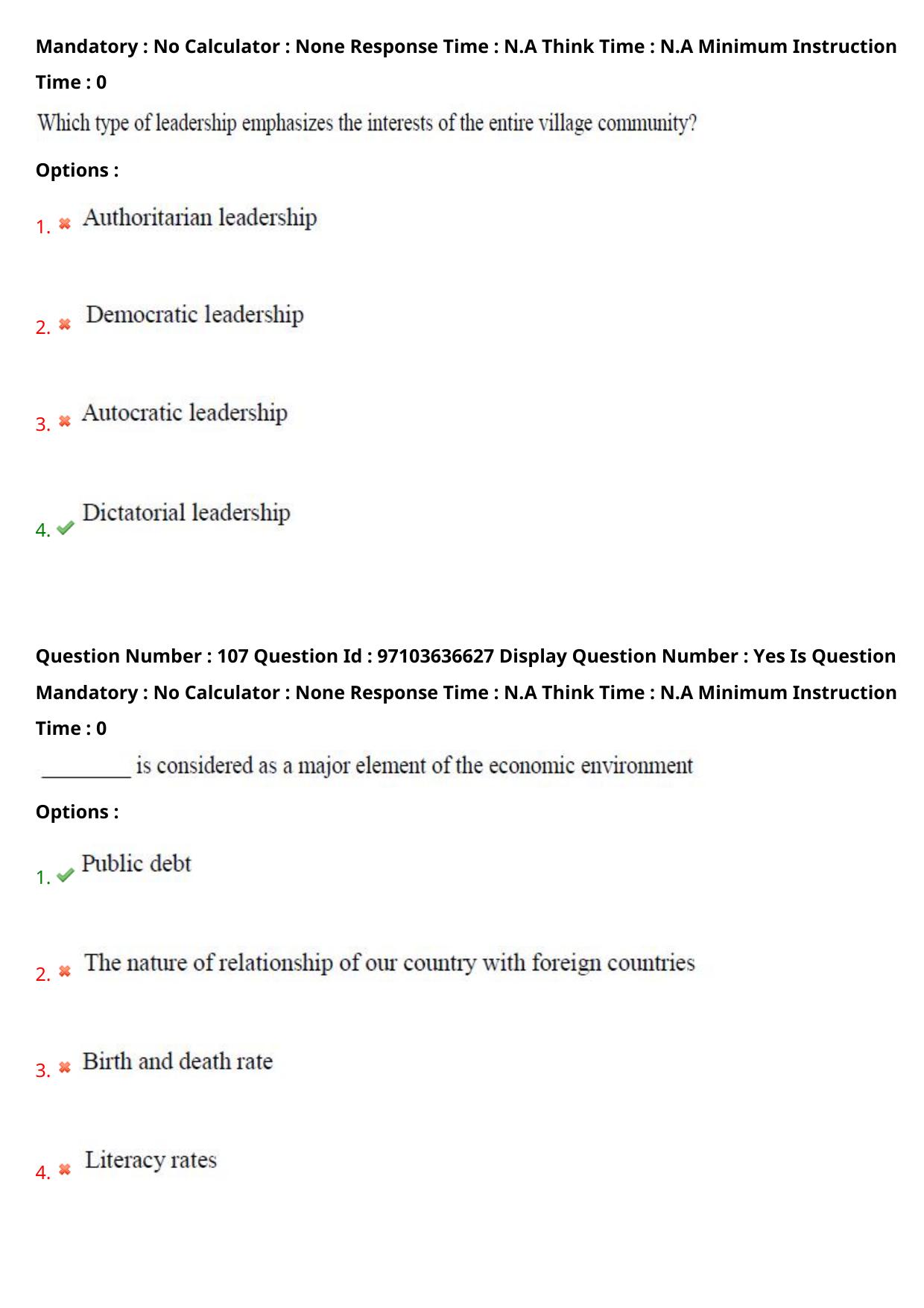 AP RCET 2024 Rural Development Question Paper (04-05-2024 (Saturday) Session-I) - Page 62