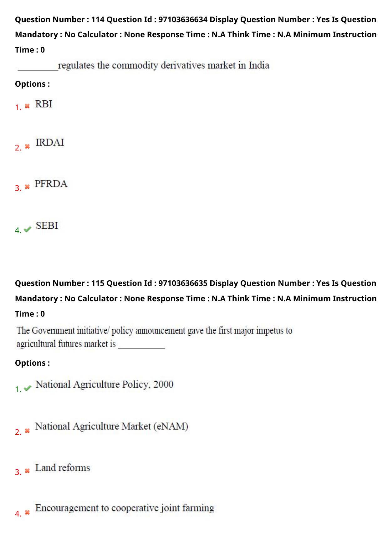 AP RCET 2024 Rural Development Question Paper (04-05-2024 (Saturday) Session-I) - Page 66