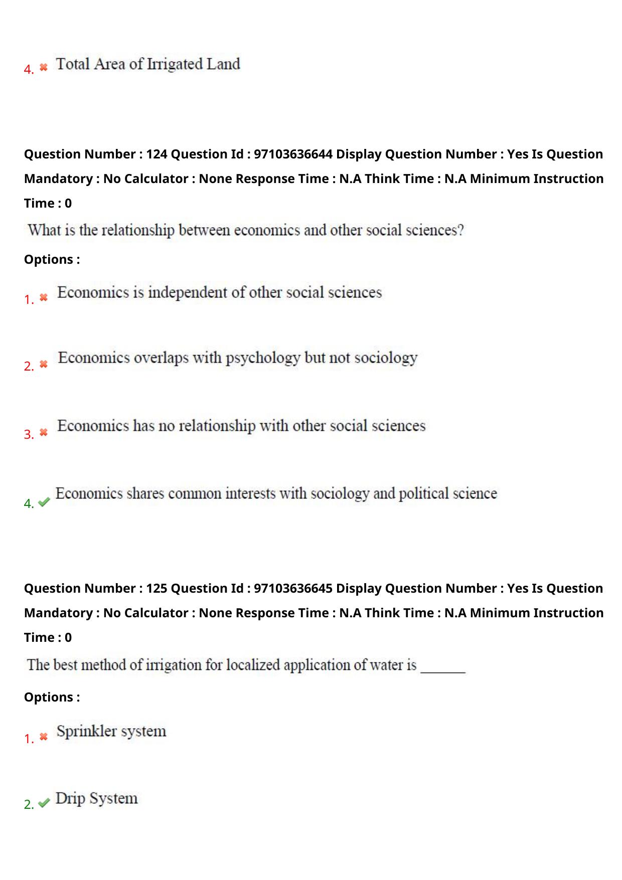 AP RCET 2024 Rural Development Question Paper (04-05-2024 (Saturday) Session-I) - Page 71