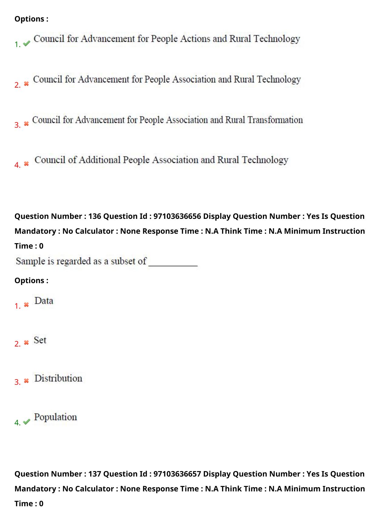 AP RCET 2024 Rural Development Question Paper (04-05-2024 (Saturday) Session-I) - Page 77