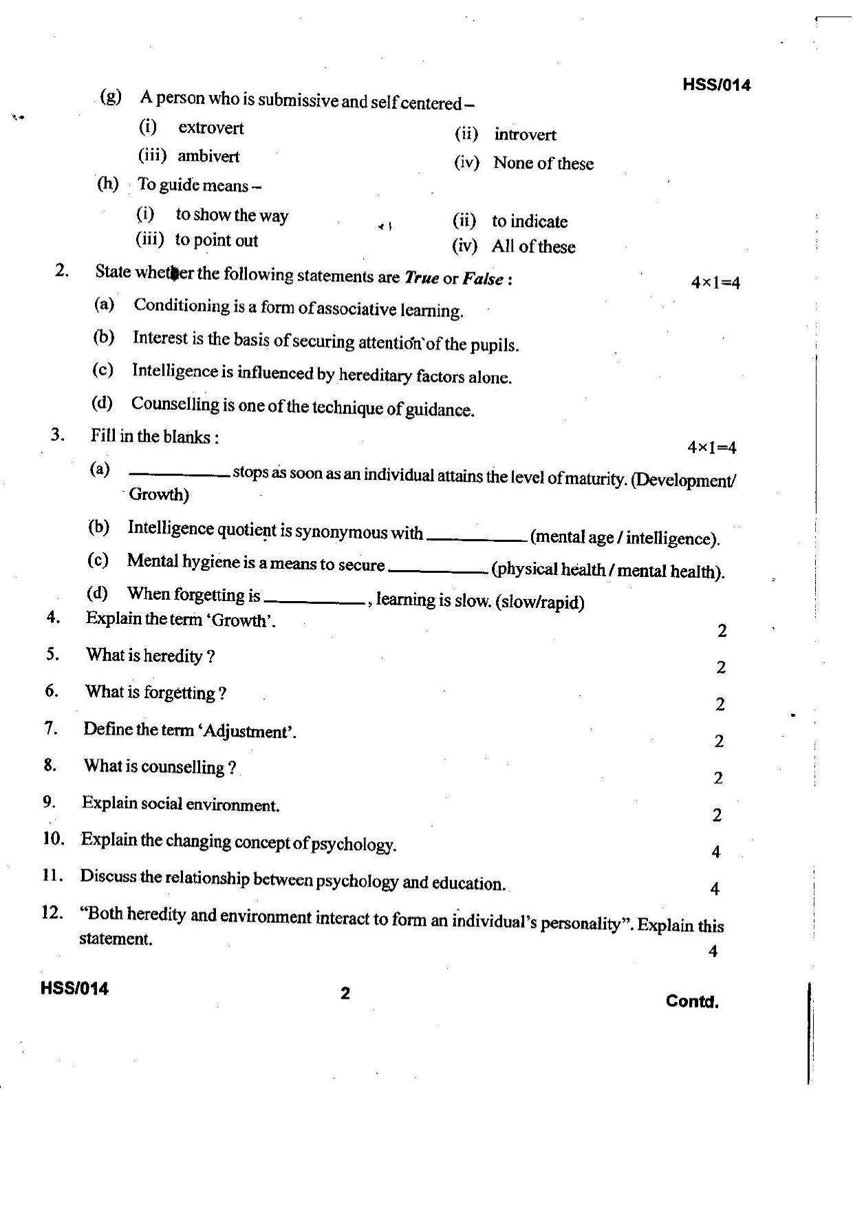 MBSE HSSLC 2021 Arts Question Paper - Page 6