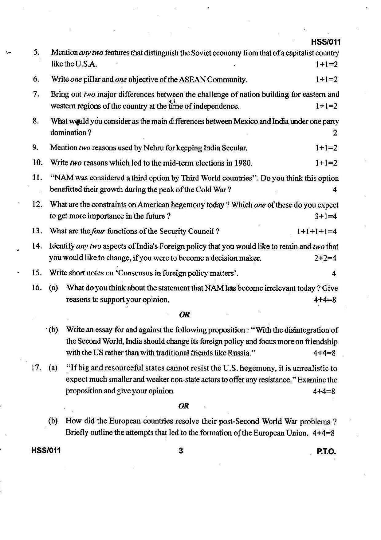 MBSE HSSLC 2021 Arts Question Paper - Page 47