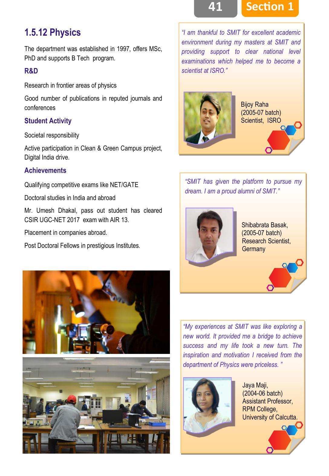 Sikkim Manipal University, Manipal smit Prospectus - 2022 - Page 45
