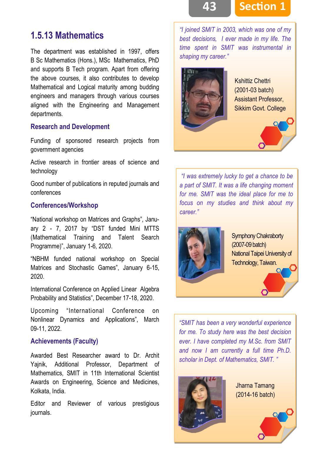 Sikkim Manipal University, Manipal smit Prospectus - 2022 - Page 47