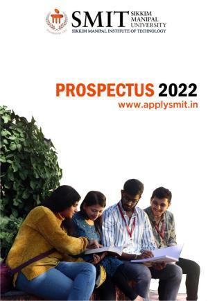 Sikkim Manipal University, Manipal smit Prospectus - 2022