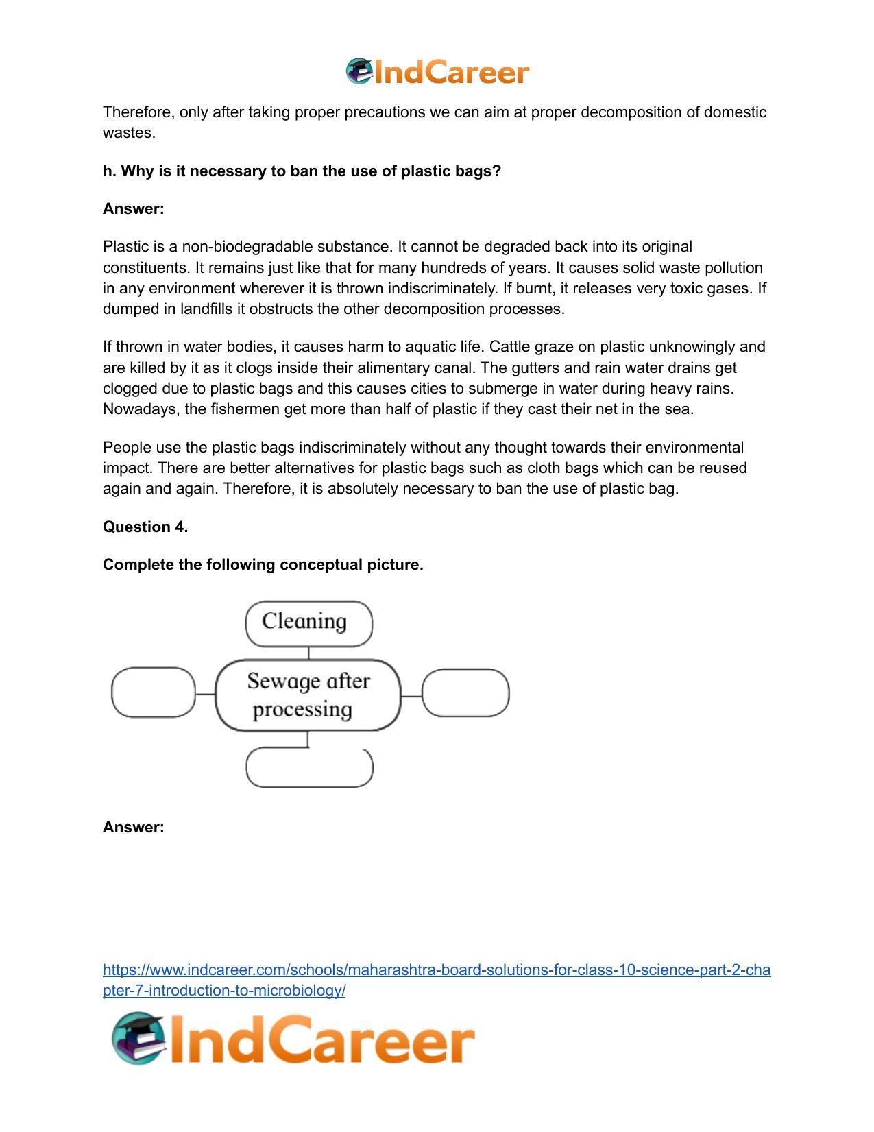 Maharashtra Board Solutions for Class 10- Science (Part 2): Chapter 7- Introduction to Microbiology - Page 7