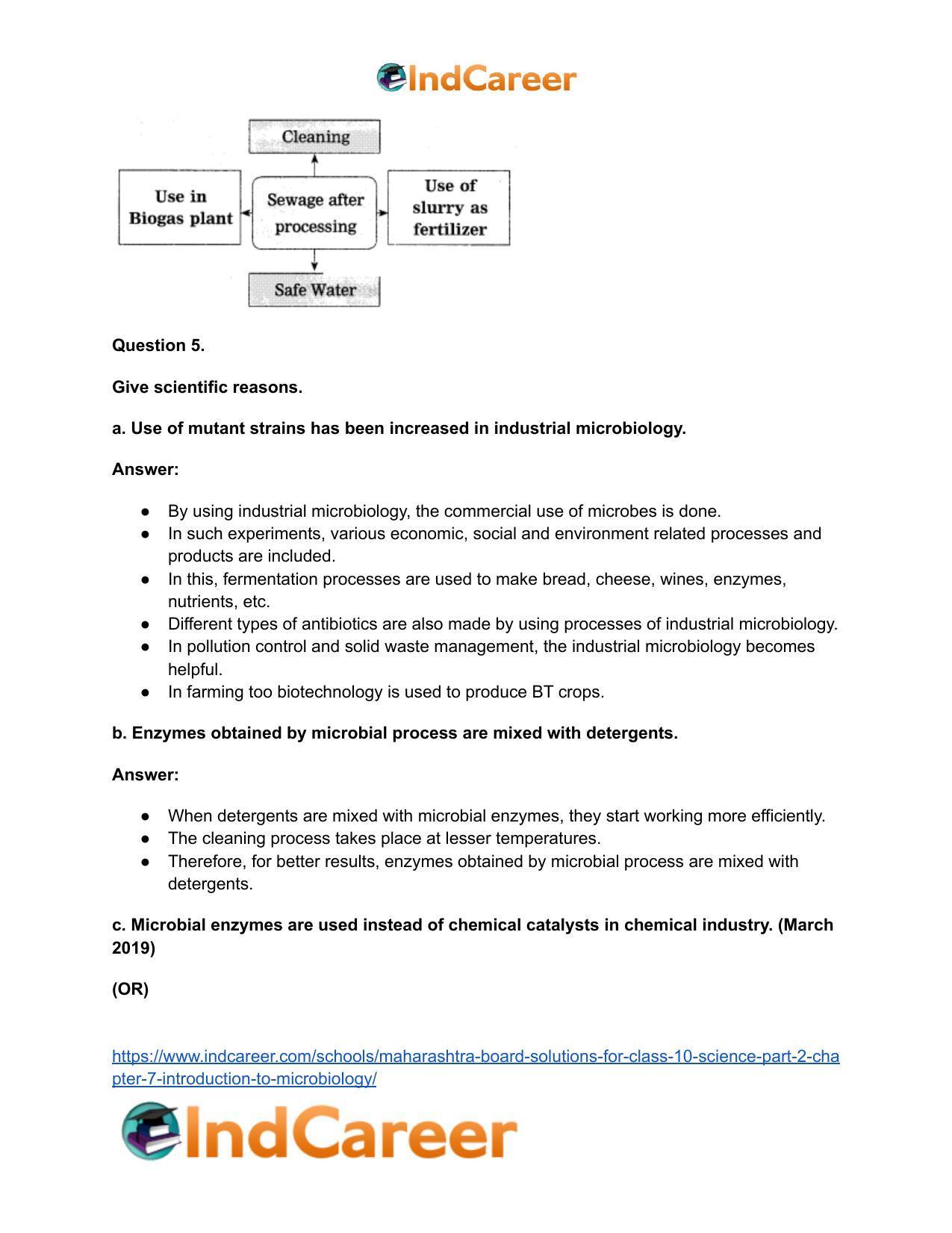 Maharashtra Board Solutions for Class 10- Science (Part 2): Chapter 7- Introduction to Microbiology - Page 8