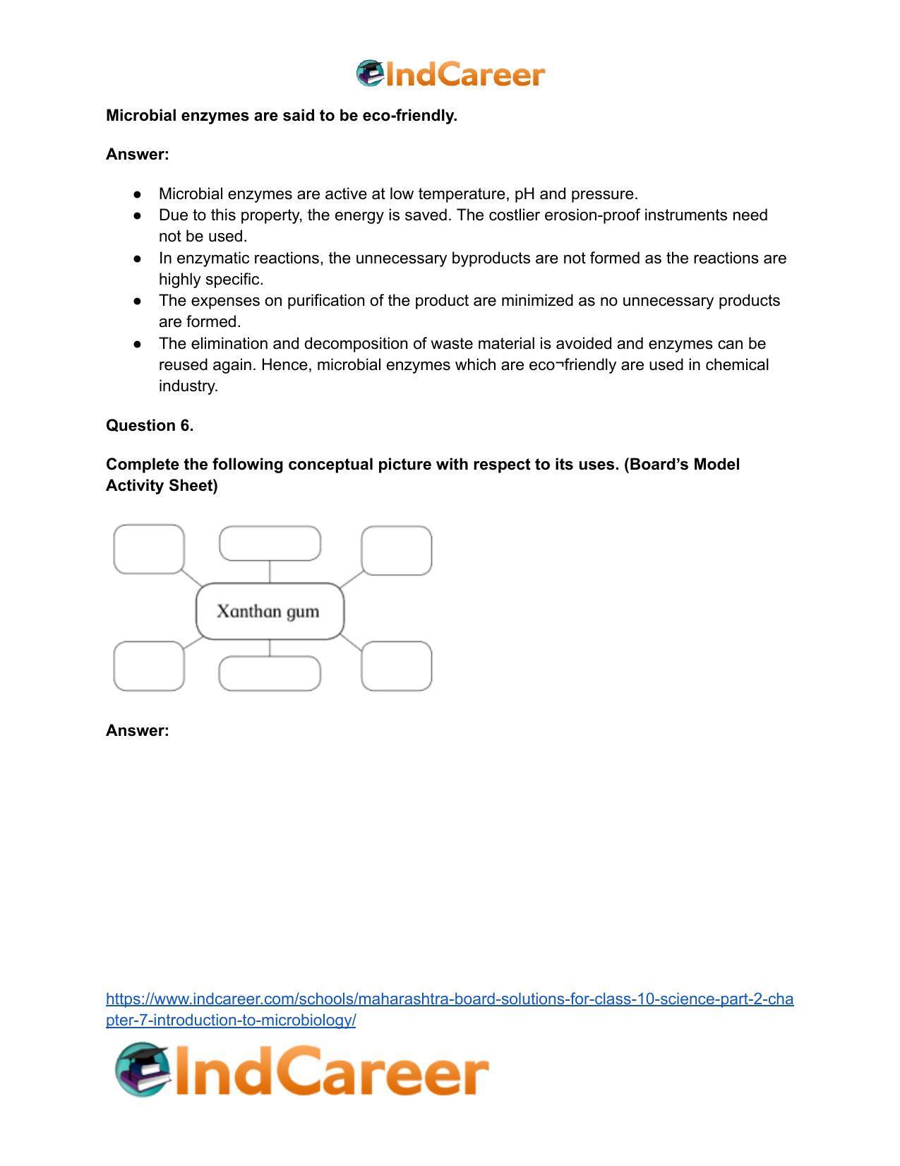 Maharashtra Board Solutions for Class 10- Science (Part 2): Chapter 7- Introduction to Microbiology - Page 9