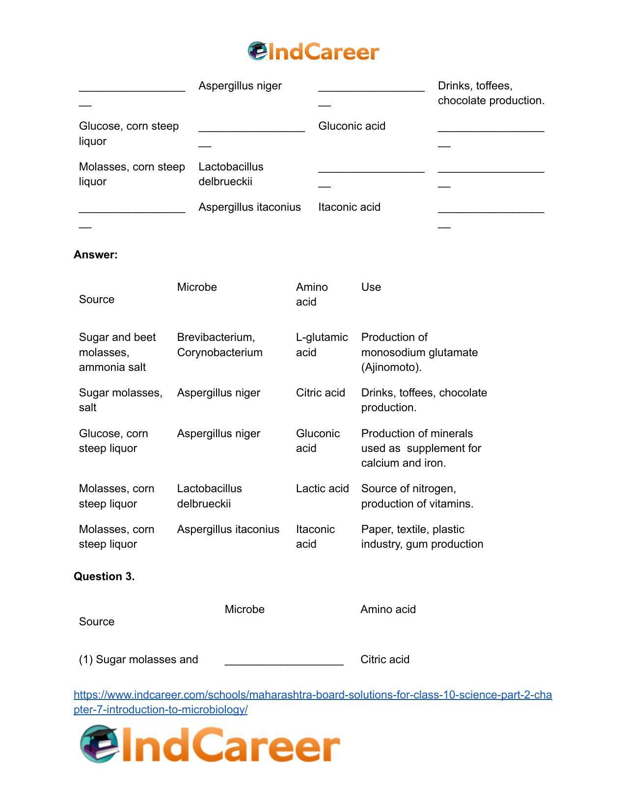 Maharashtra Board Solutions for Class 10- Science (Part 2): Chapter 7- Introduction to Microbiology - Page 26