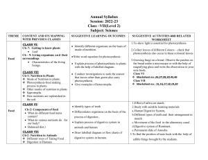 Edudel Class 7(L-2) Science (English Medium) Syllabus