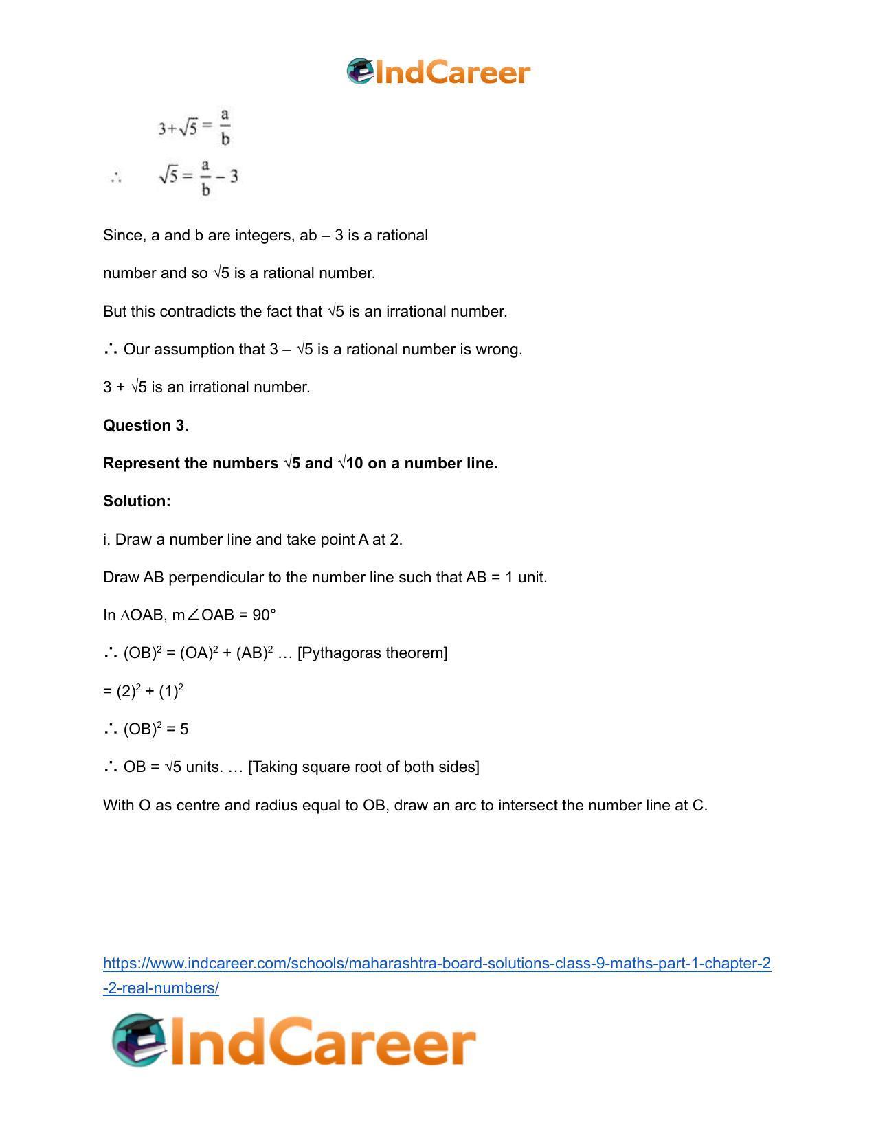 Maharashtra Board Solutions Class 9-Maths (Part 1): Chapter 2.2- Real Numbers - Page 4