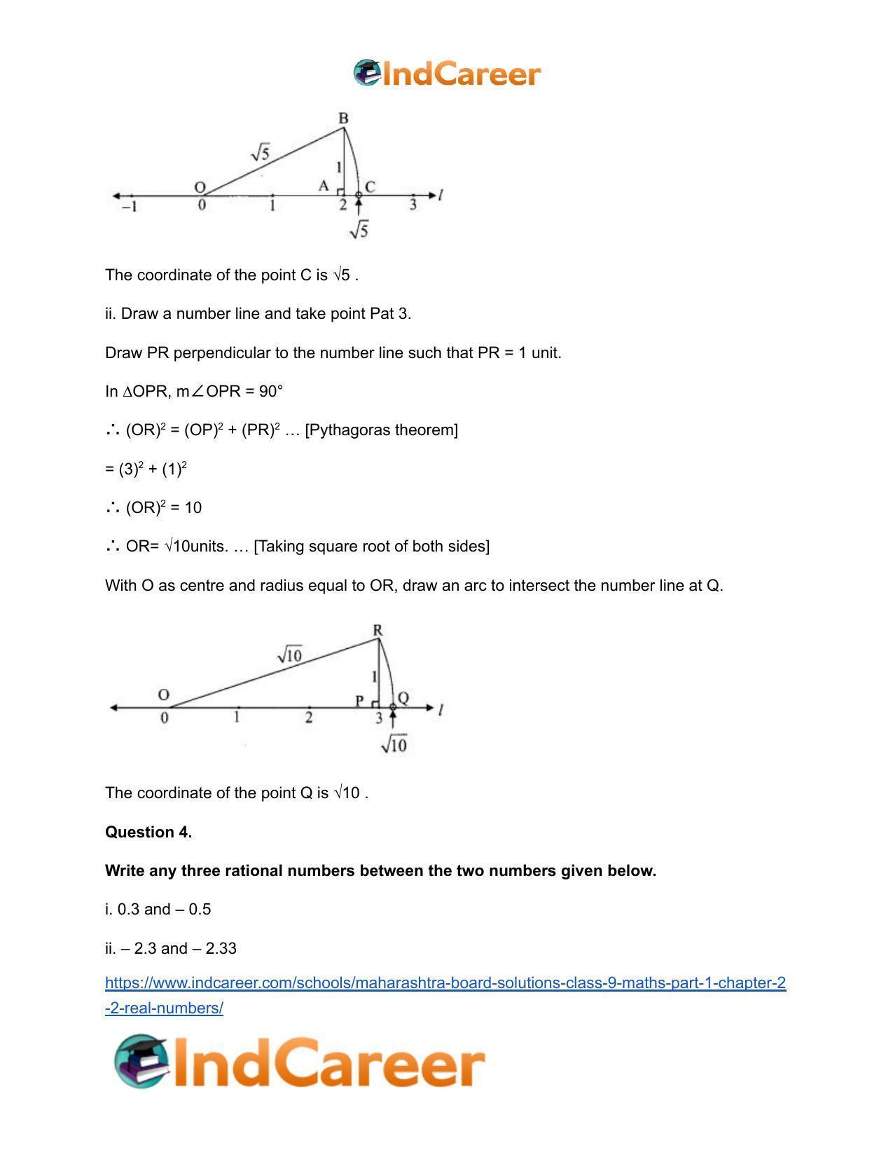 Maharashtra Board Solutions Class 9-Maths (Part 1): Chapter 2.2- Real Numbers - Page 5