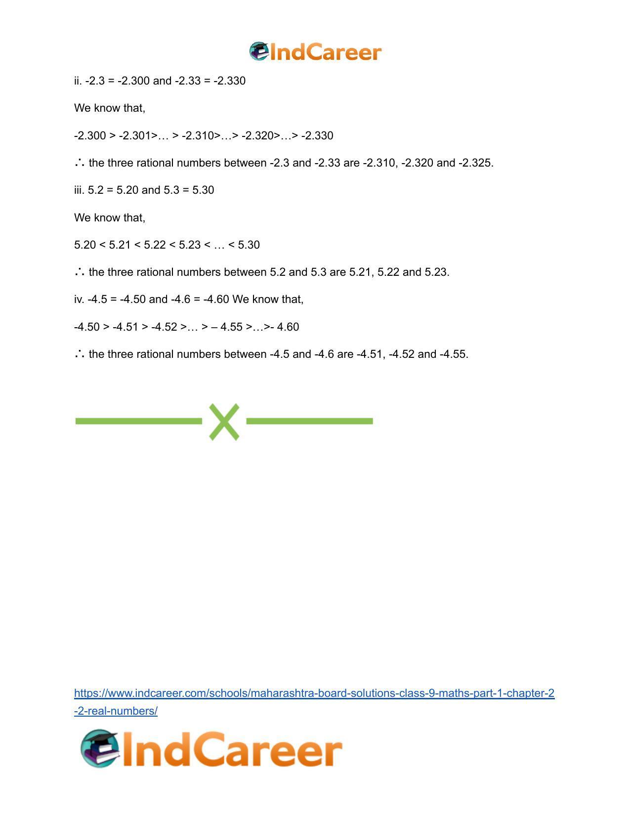 Maharashtra Board Solutions Class 9-Maths (Part 1): Chapter 2.2- Real Numbers - Page 7