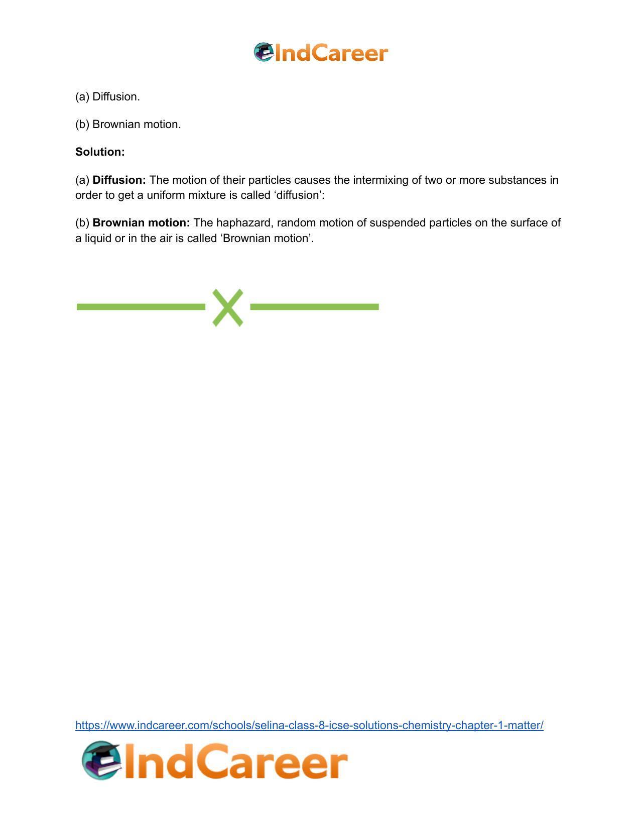 Selina Class 8 ICSE Solutions Chemistry : Chapter 1- Matter - Page 7