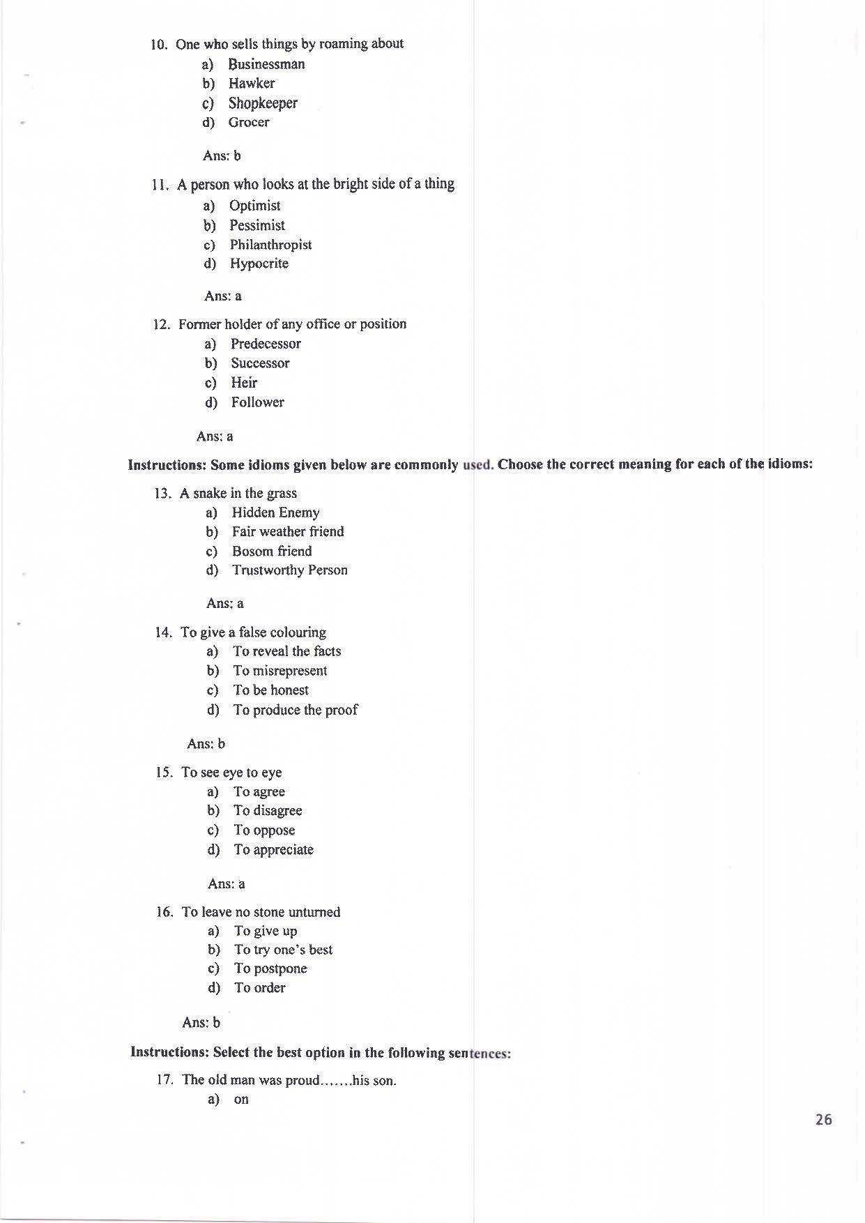 MH CET Law 2022 (5 Year) Integrated LLB Sample Paper - Page 15